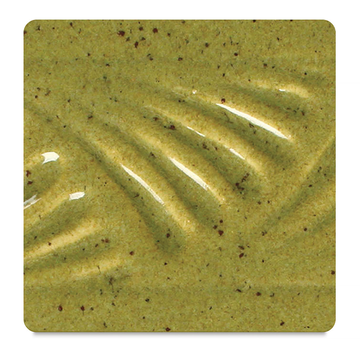 Amaco Potter's Choice Glaze - Deep Olive Speckle, Pint