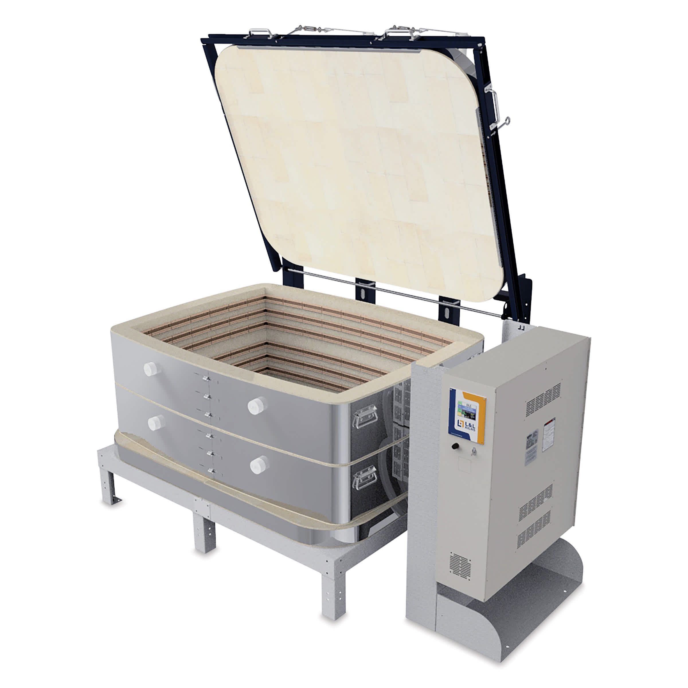 L&L Davinci Rectangular Kiln - TB3418-D, Cone 10, 208V-3P, 83.0A, 18" H x 43-1/2" W x 30-1/2" D