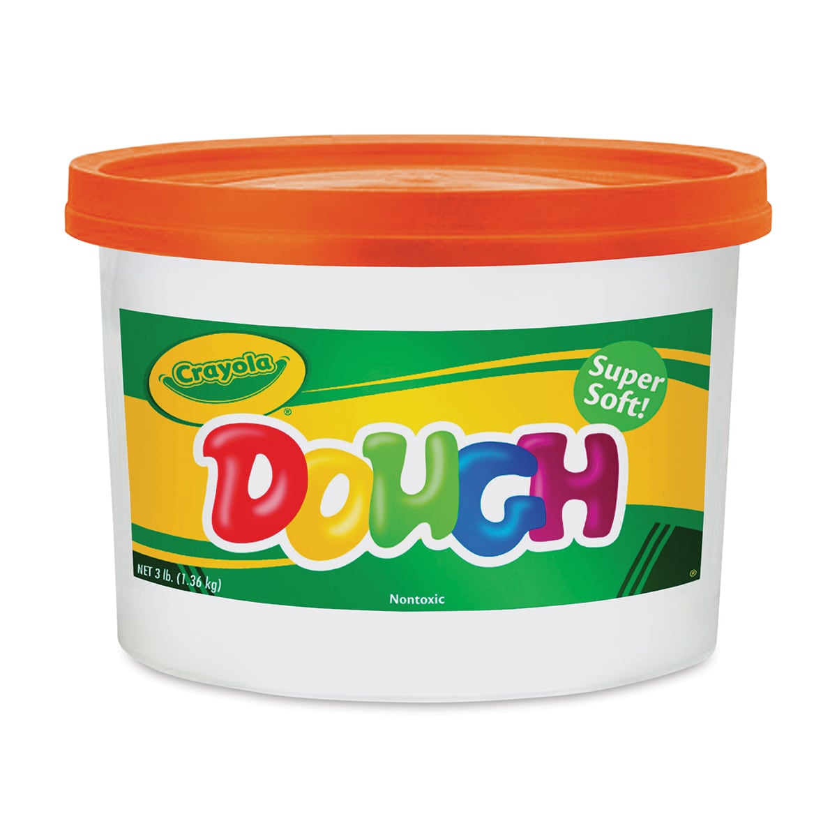 Dough 3 Lb Resealable Bucket 1 tub of dough Color Orange by Crayola