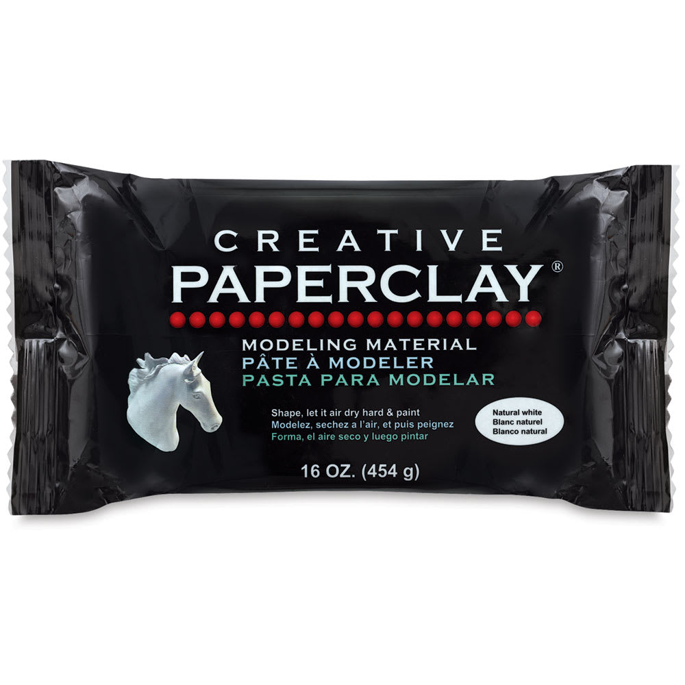 12 Pack: Creative Paperclay® Modeling Material in Natural White | 16 oz