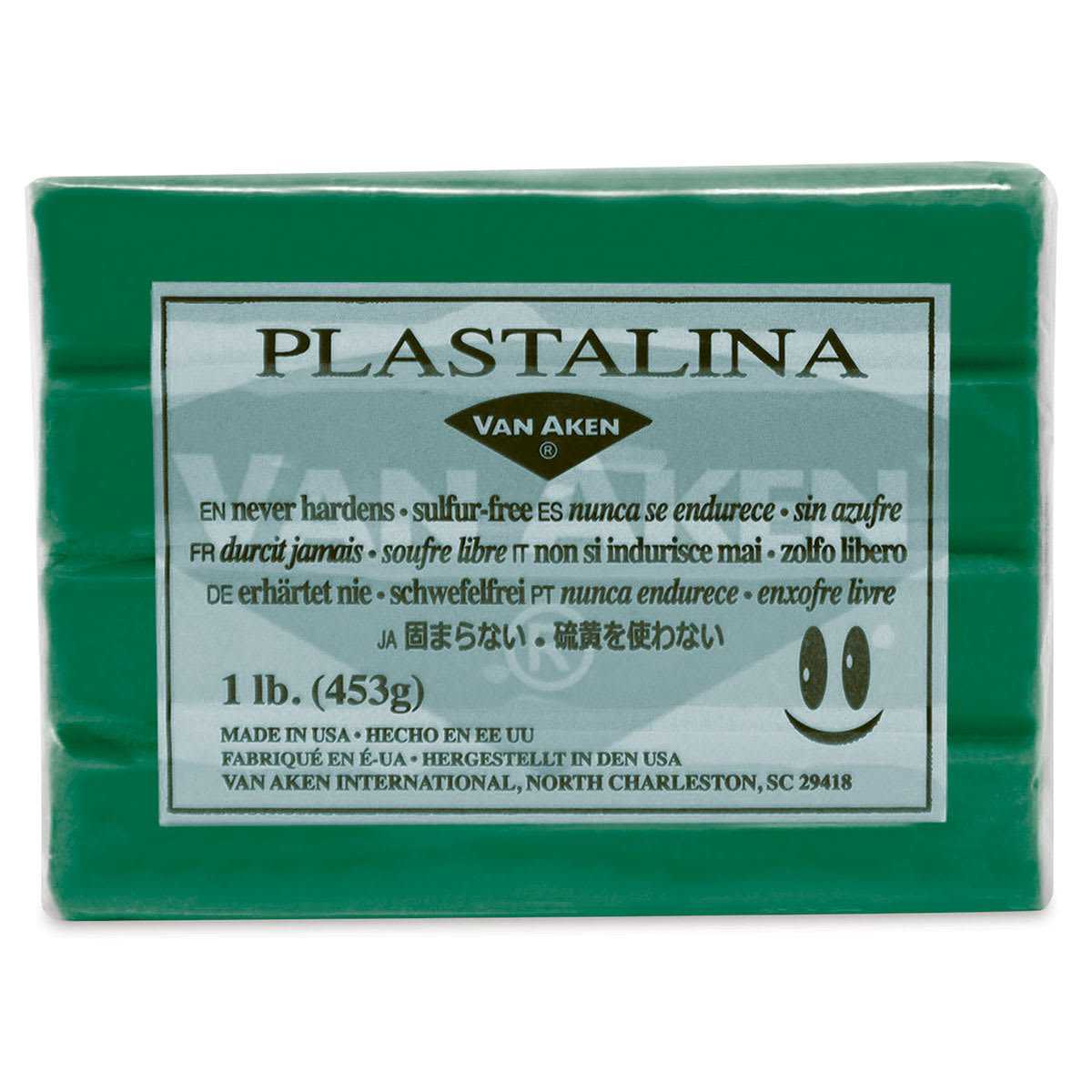 Van Aken Plastalina Modeling Clay - 1 lb, Green
