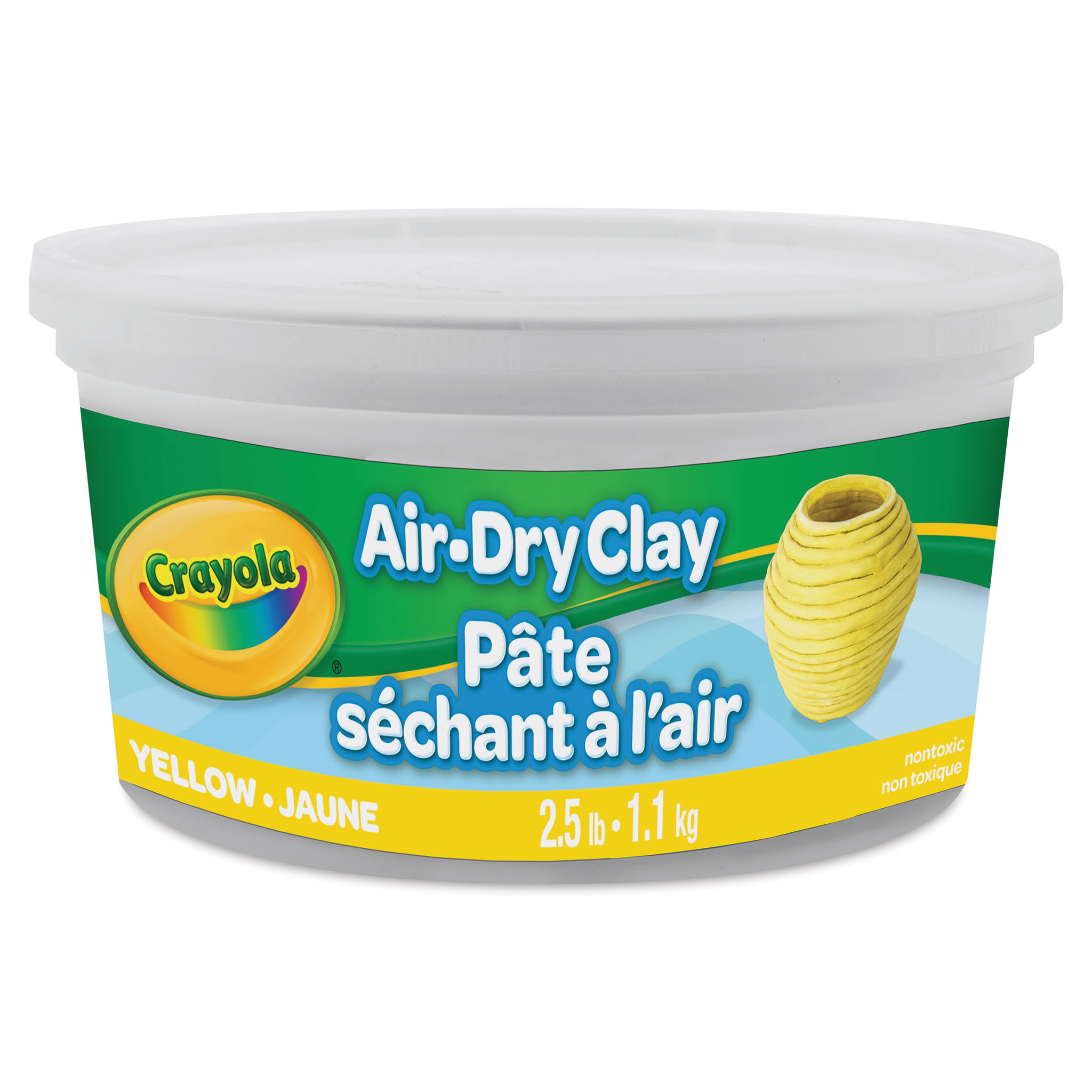 Crayola Air-Dry Clay - Bucket, 2.5 lb, Yellow