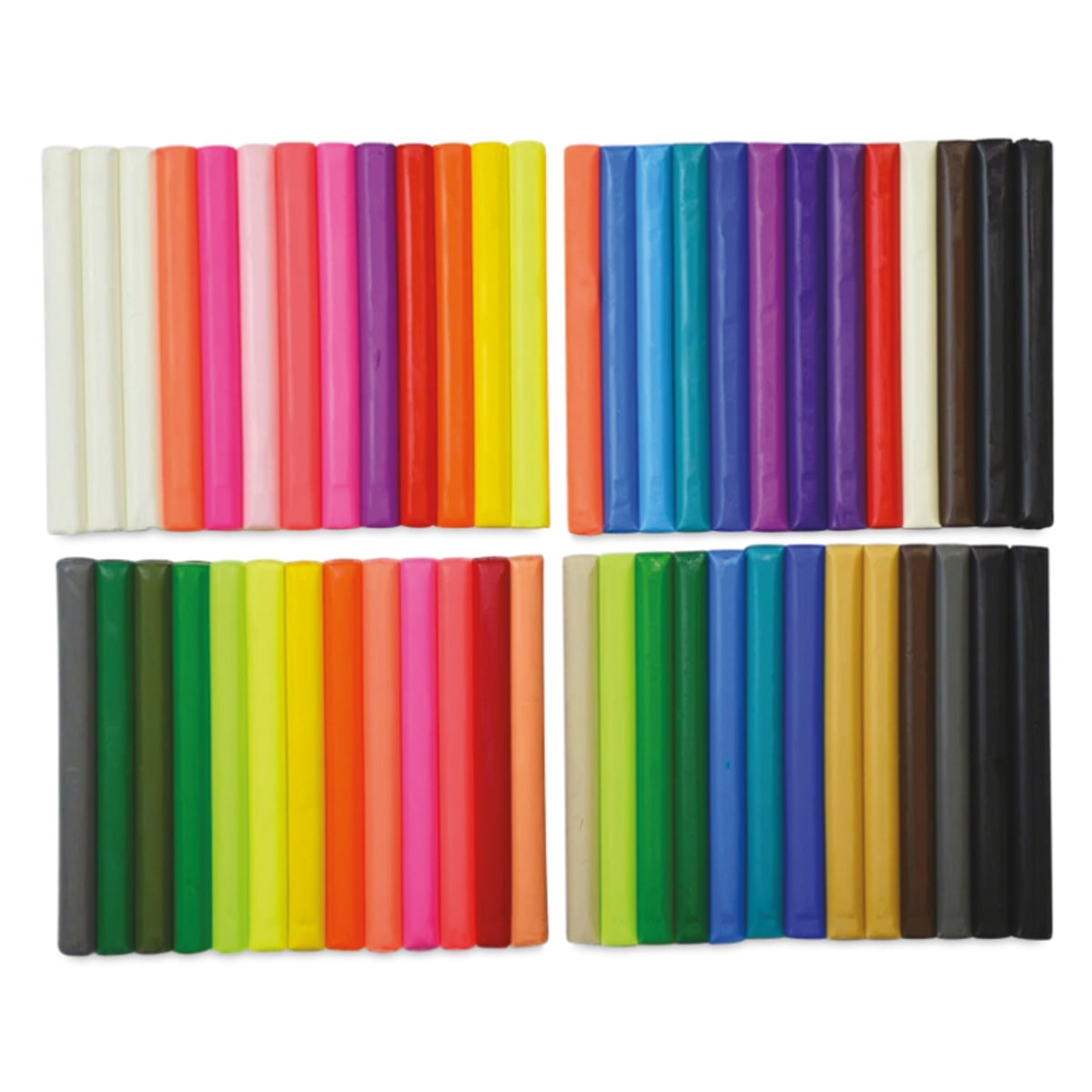Sculpey Non-Dry Modeling Clay - Pkg of 52, 2.16 lb, Assorted Colors