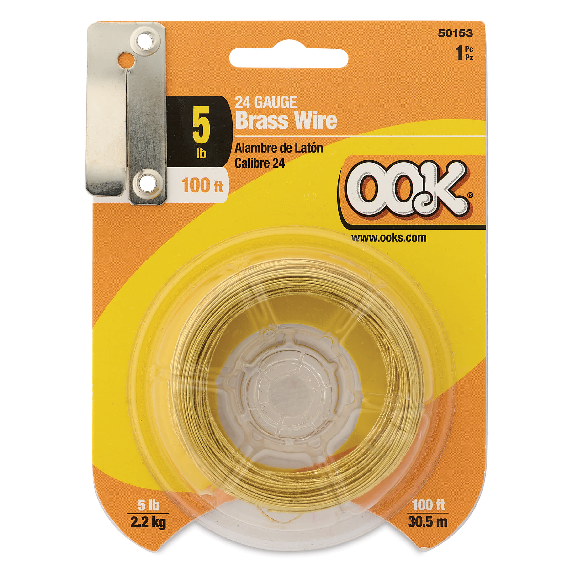 Ook Brass Specialty Wire - 24 Gauge, 100 ft