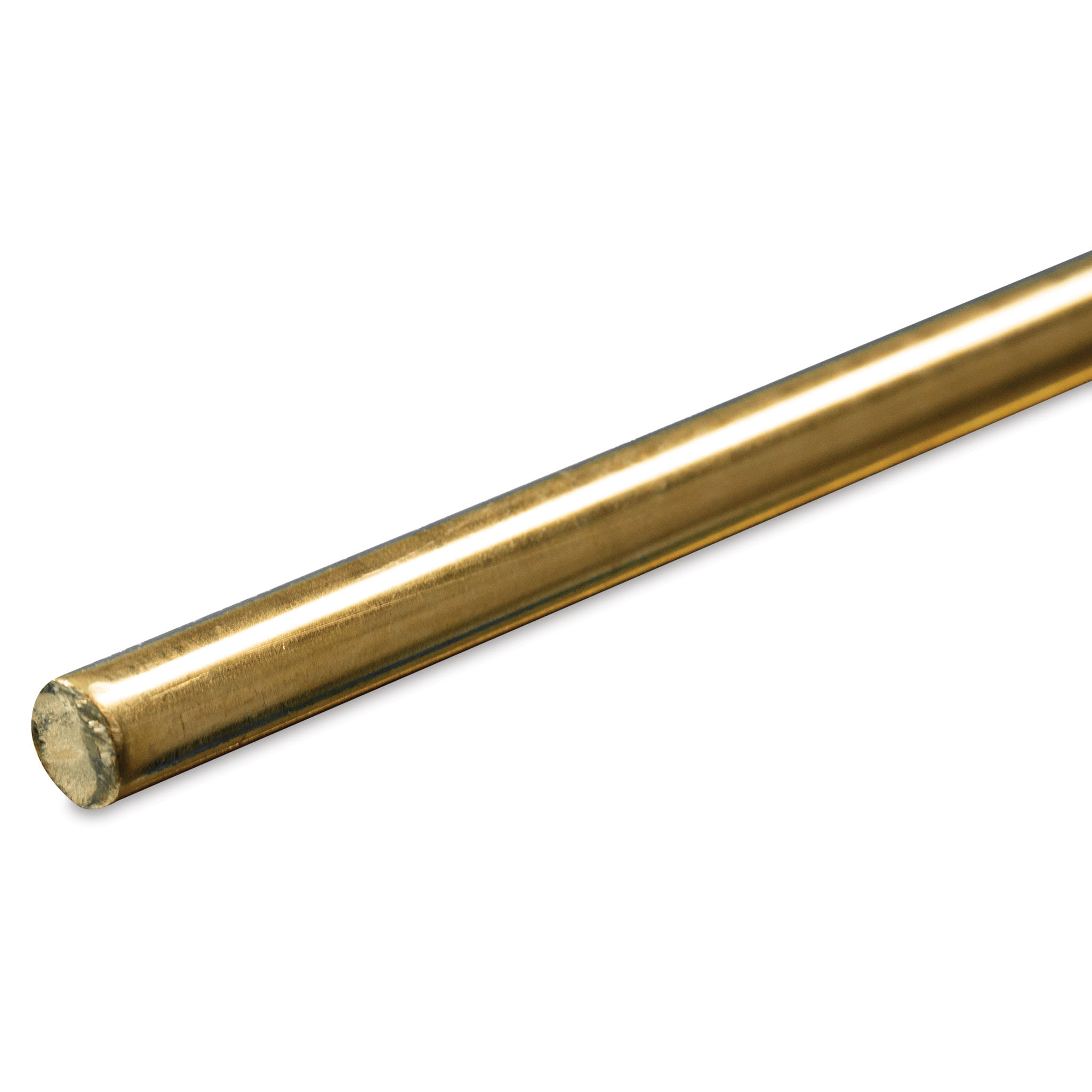 Undersized Key Stock, Brass, Plain, 36 in L, 1/4 in W