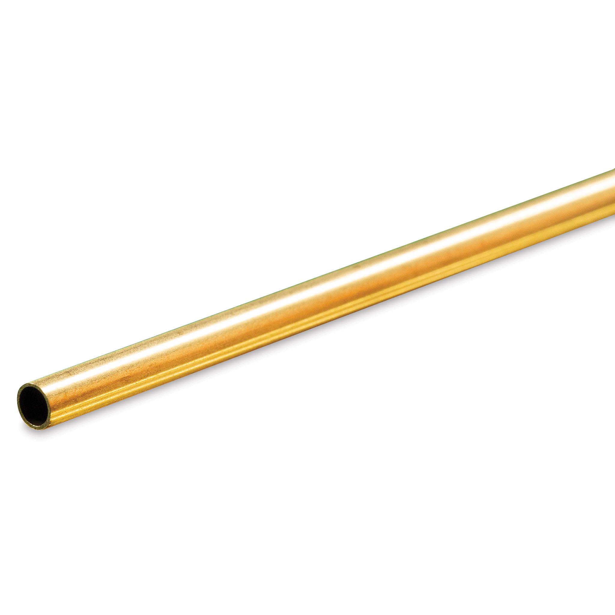 K&S 3/16 in. D X 0.014 in. W X 36 in. L Round Brass Tube 1 pk