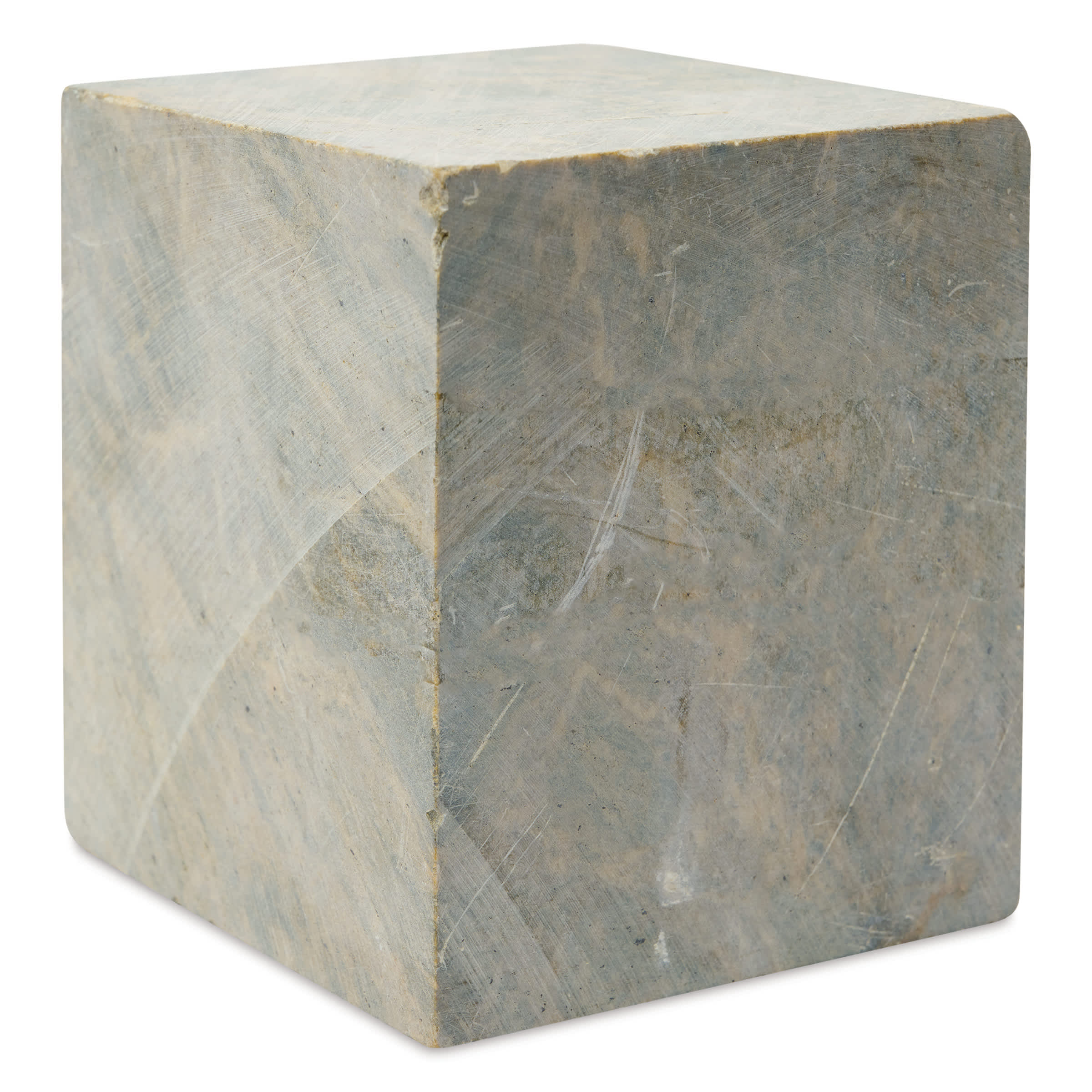 Gian Carlo Stoneworks Yellow Mix Indian Soapstone Block - 8 lb, 5" x 4" x 4"