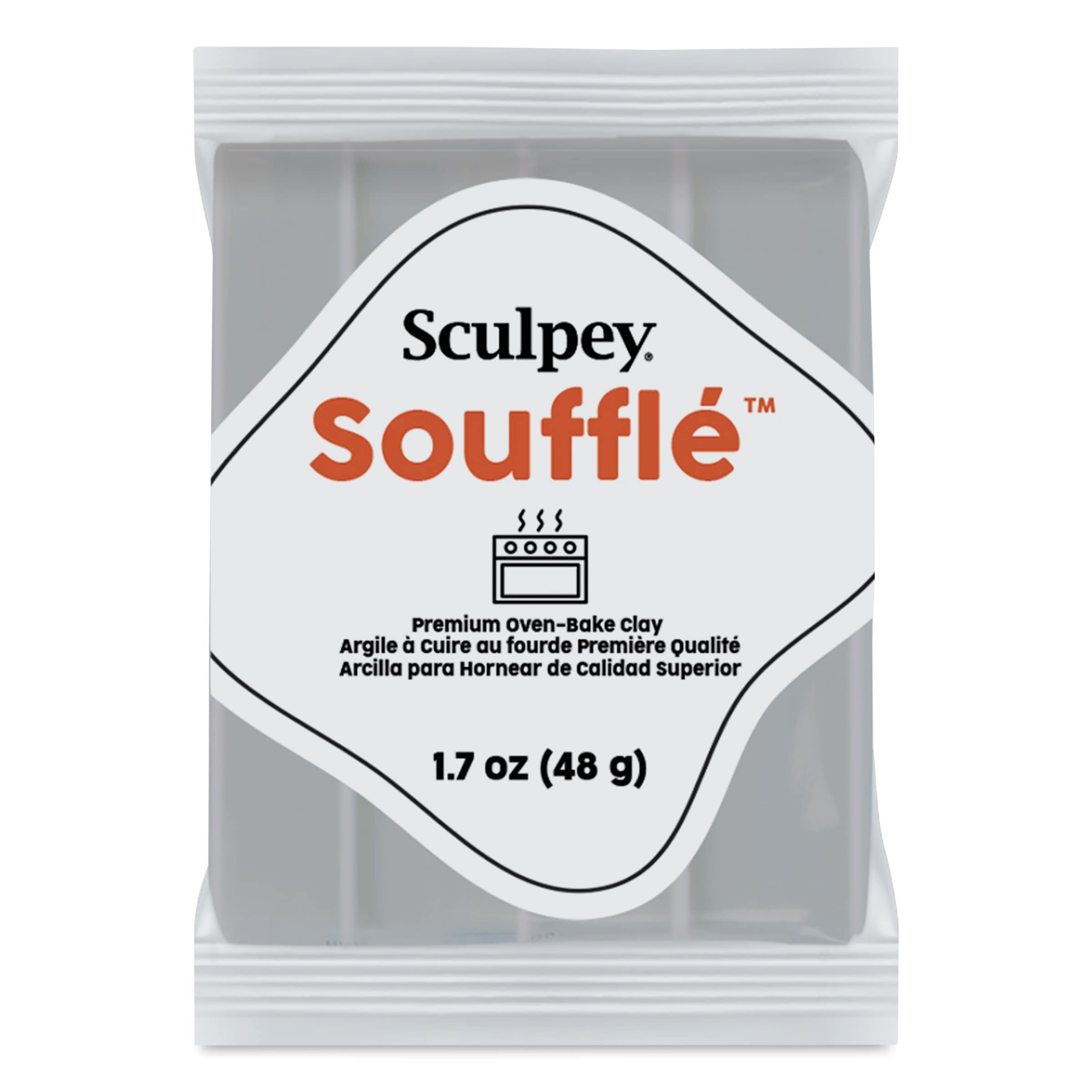 Sculpey Souffle  Concrete 17 oz Bar