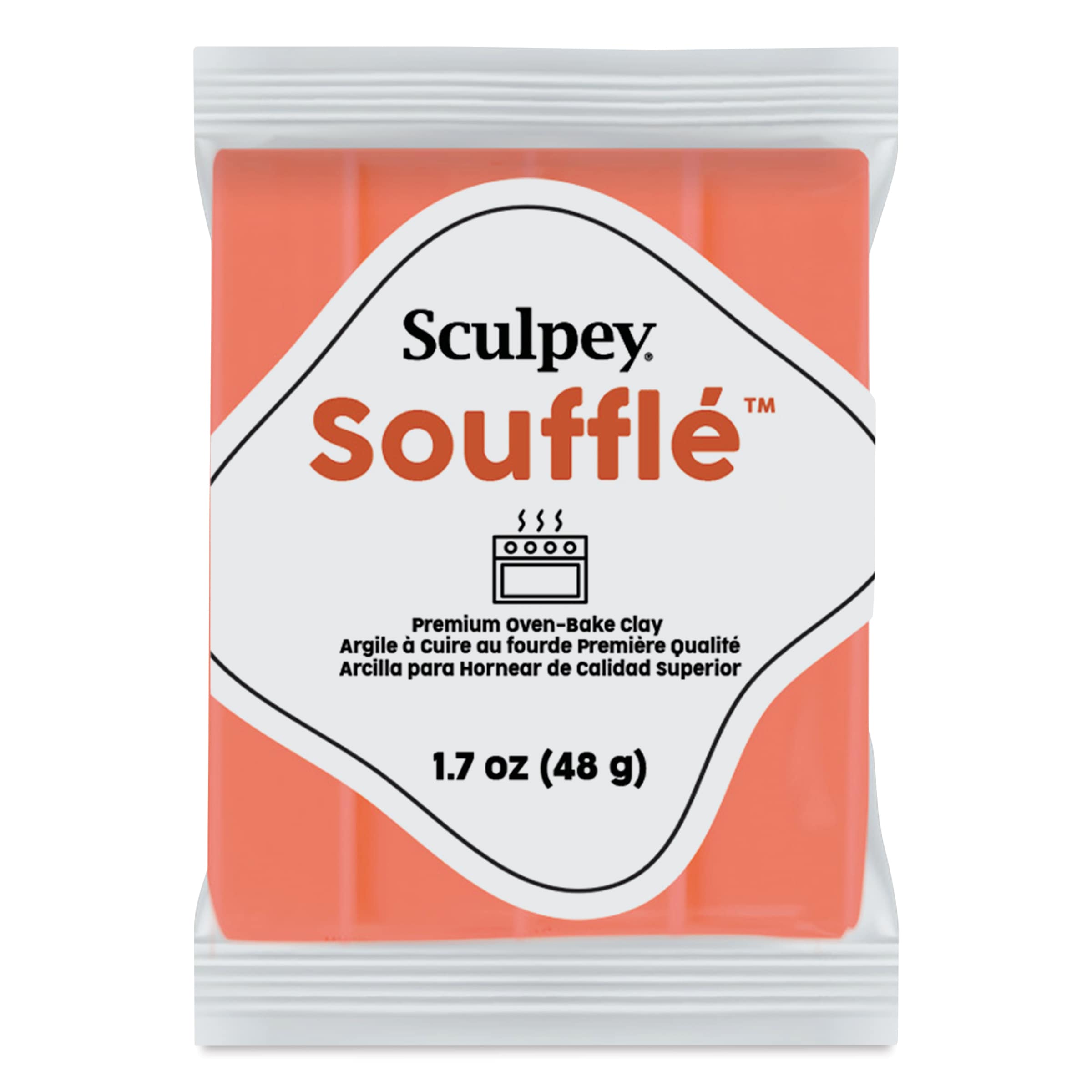 Sculpey Souffle  Mandarin 17 oz Bar