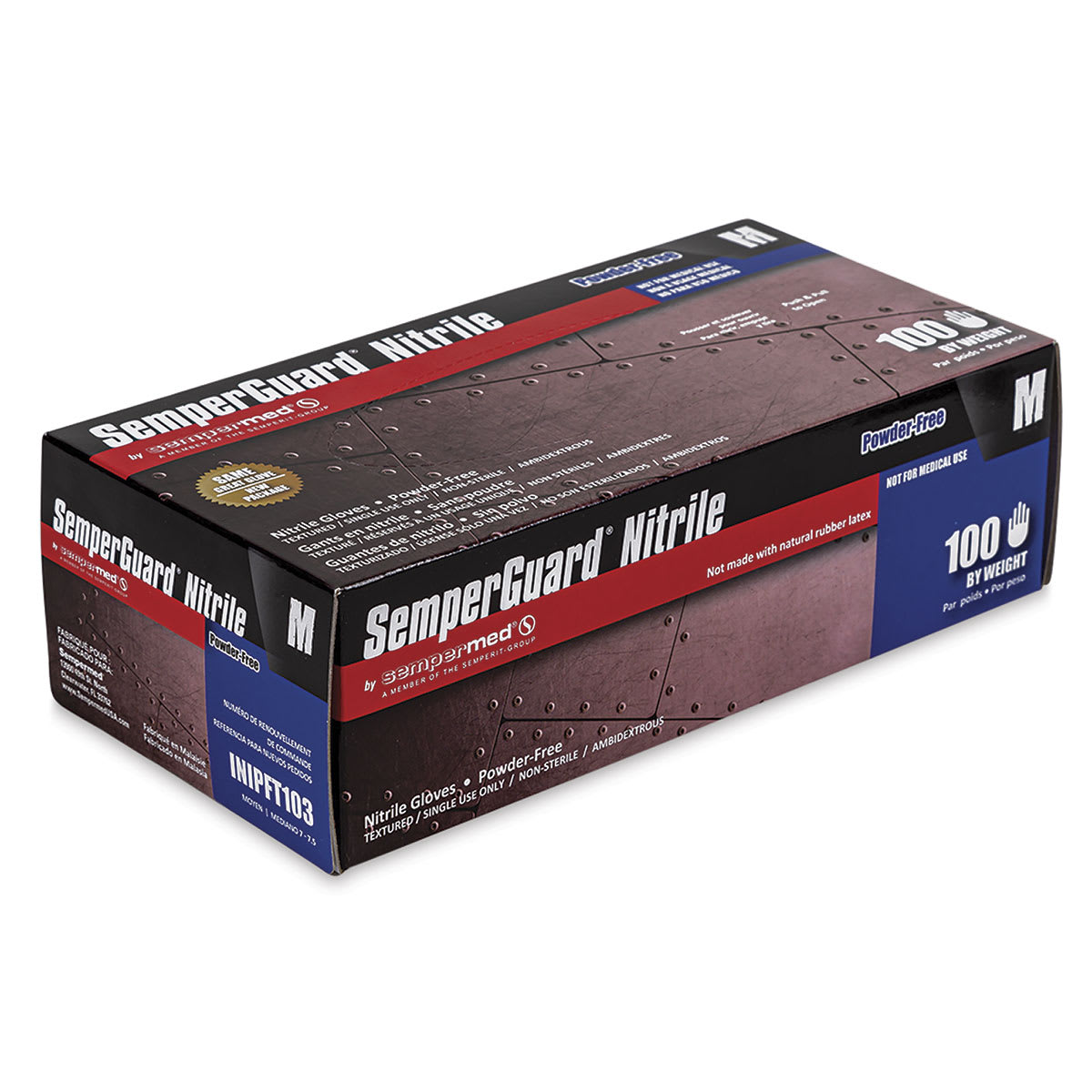 Glove Pack - Medium, Nitrile, Powder-Free, Pkg of 100
