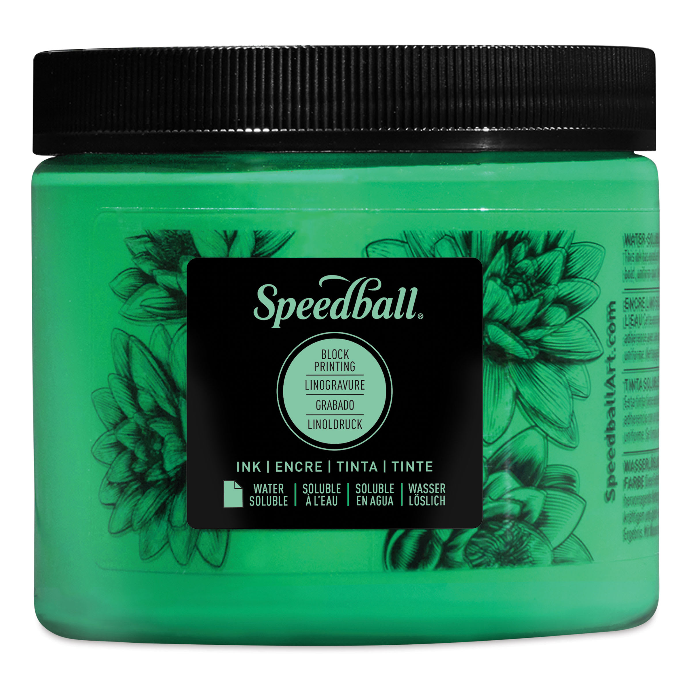 Speedball Water-Soluble Block Printing Ink - Green, 16 oz
