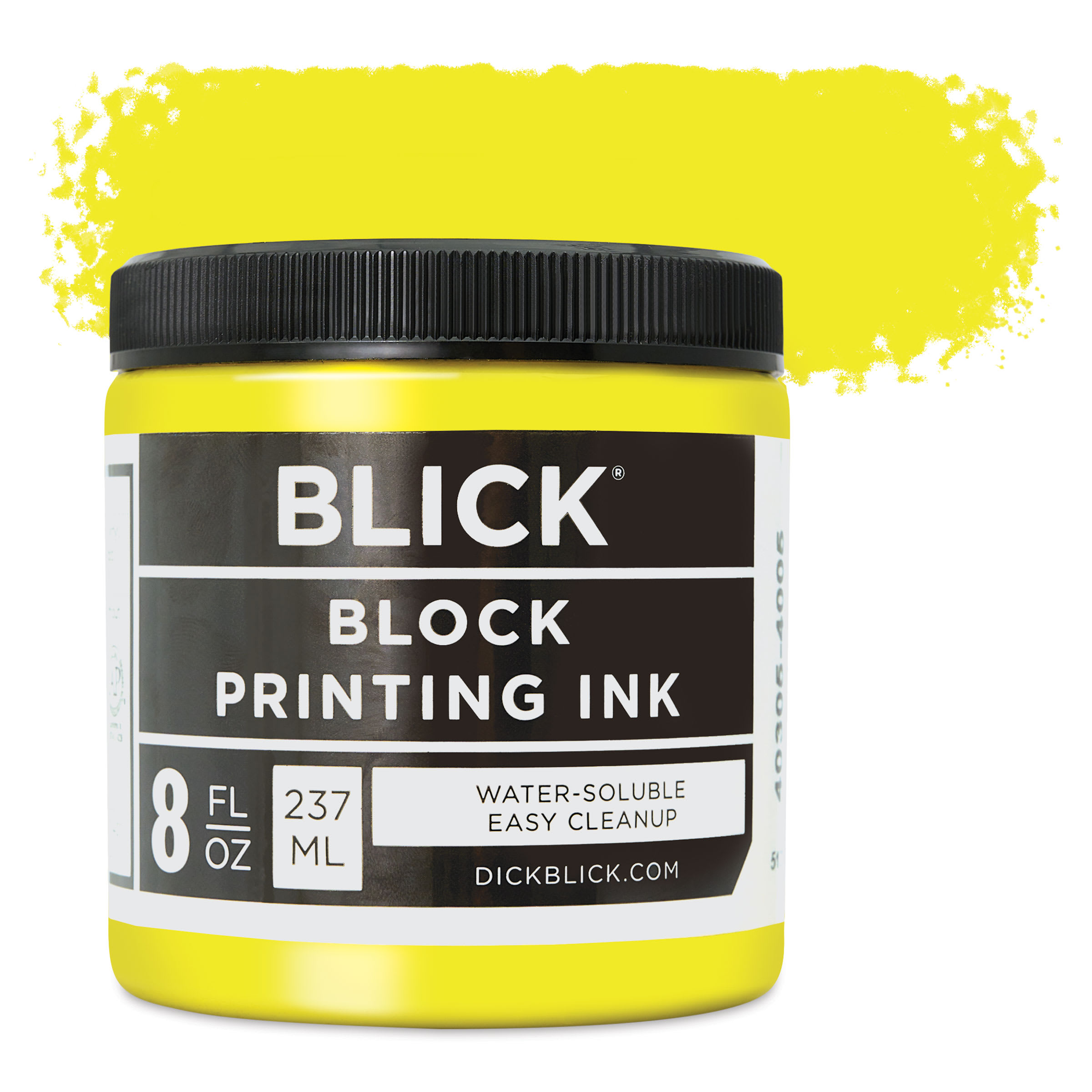 Blick Water-Soluble Block Printing Ink - Yellow, 8 oz Jar