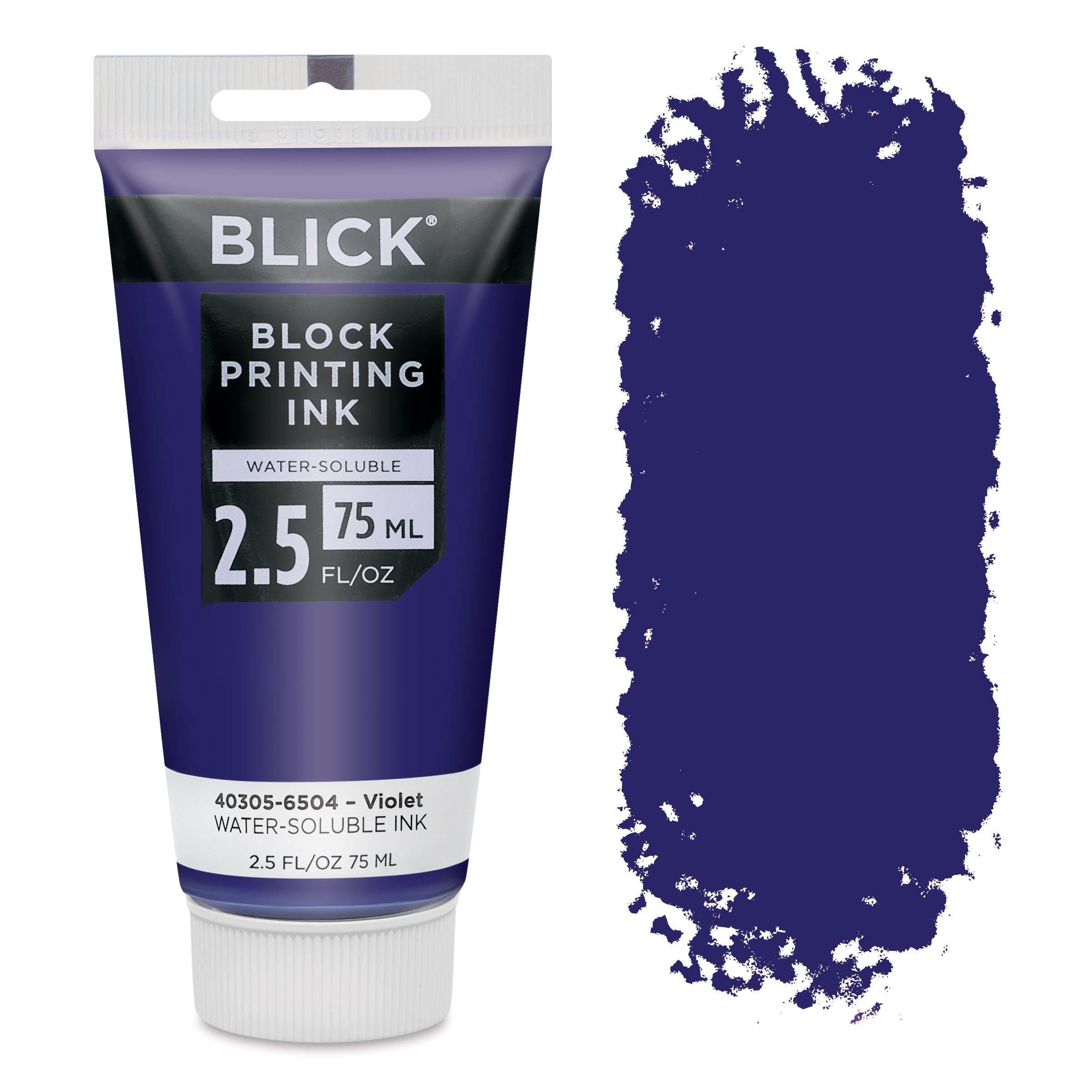 Blick Water-Soluble Block Printing Ink - Violet, 2.5 oz Tube