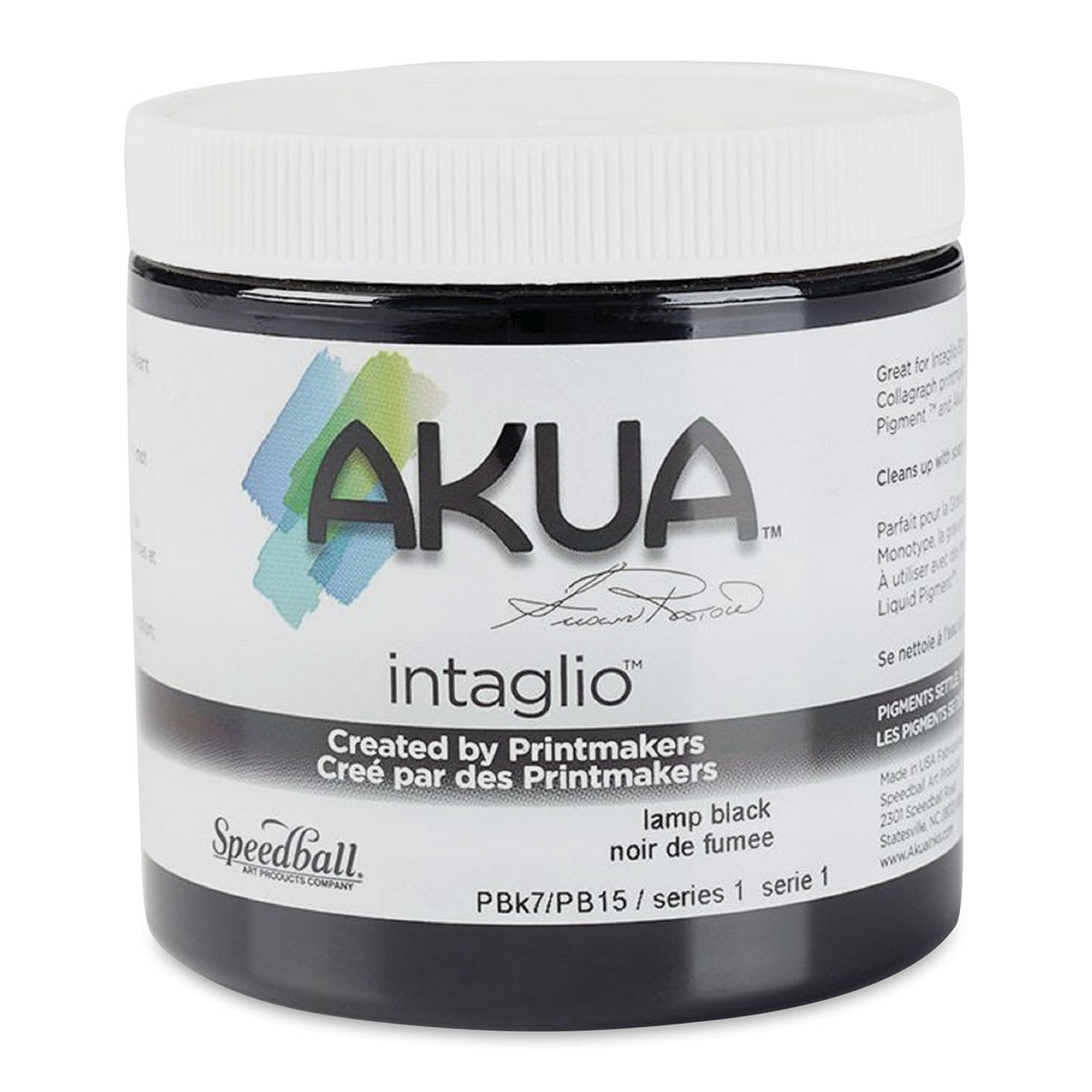Akua Intaglio Ink - Lamp Black, 237 ml