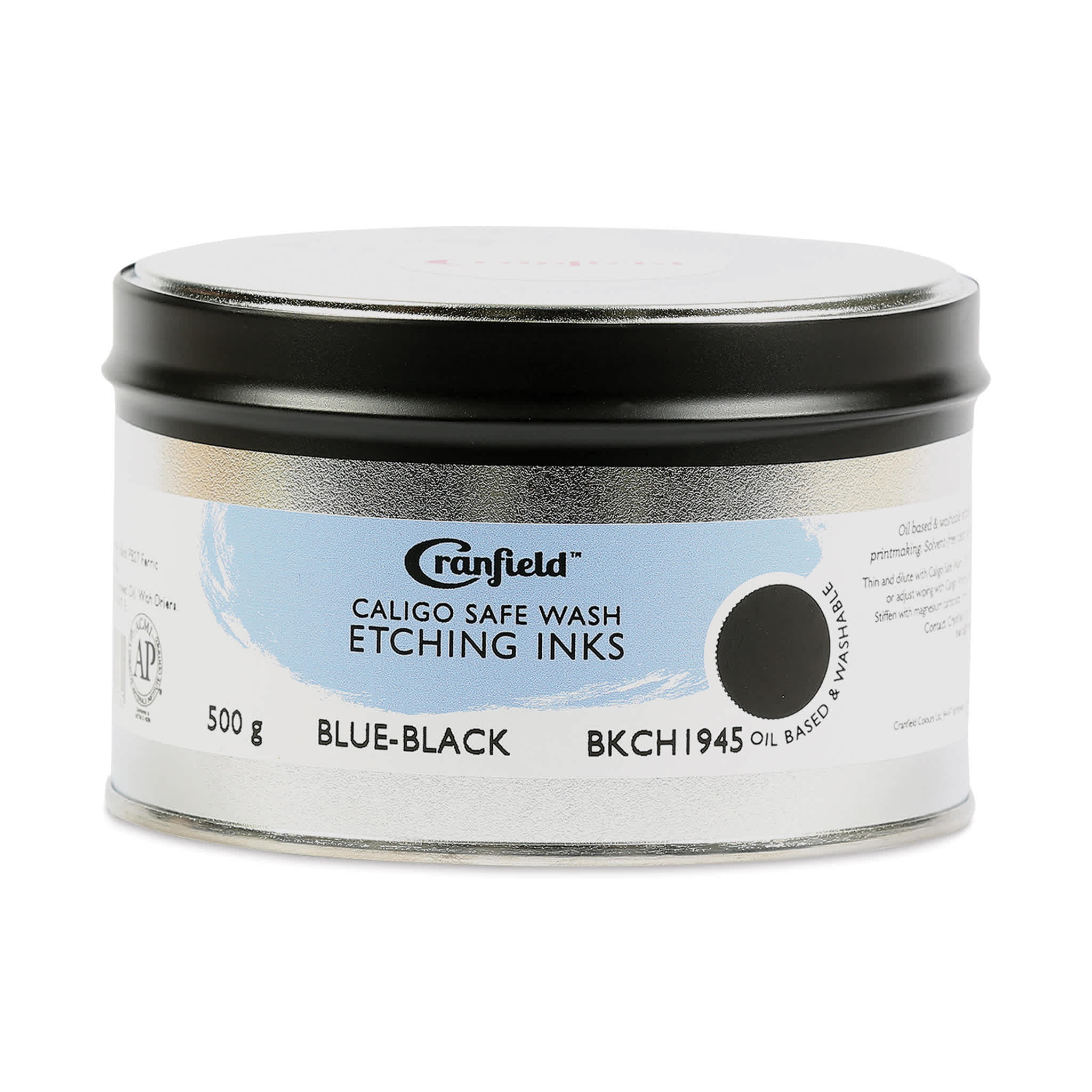 Cranfield Caligo Safe Wash Etching Ink - Blue Black, 500 g Can