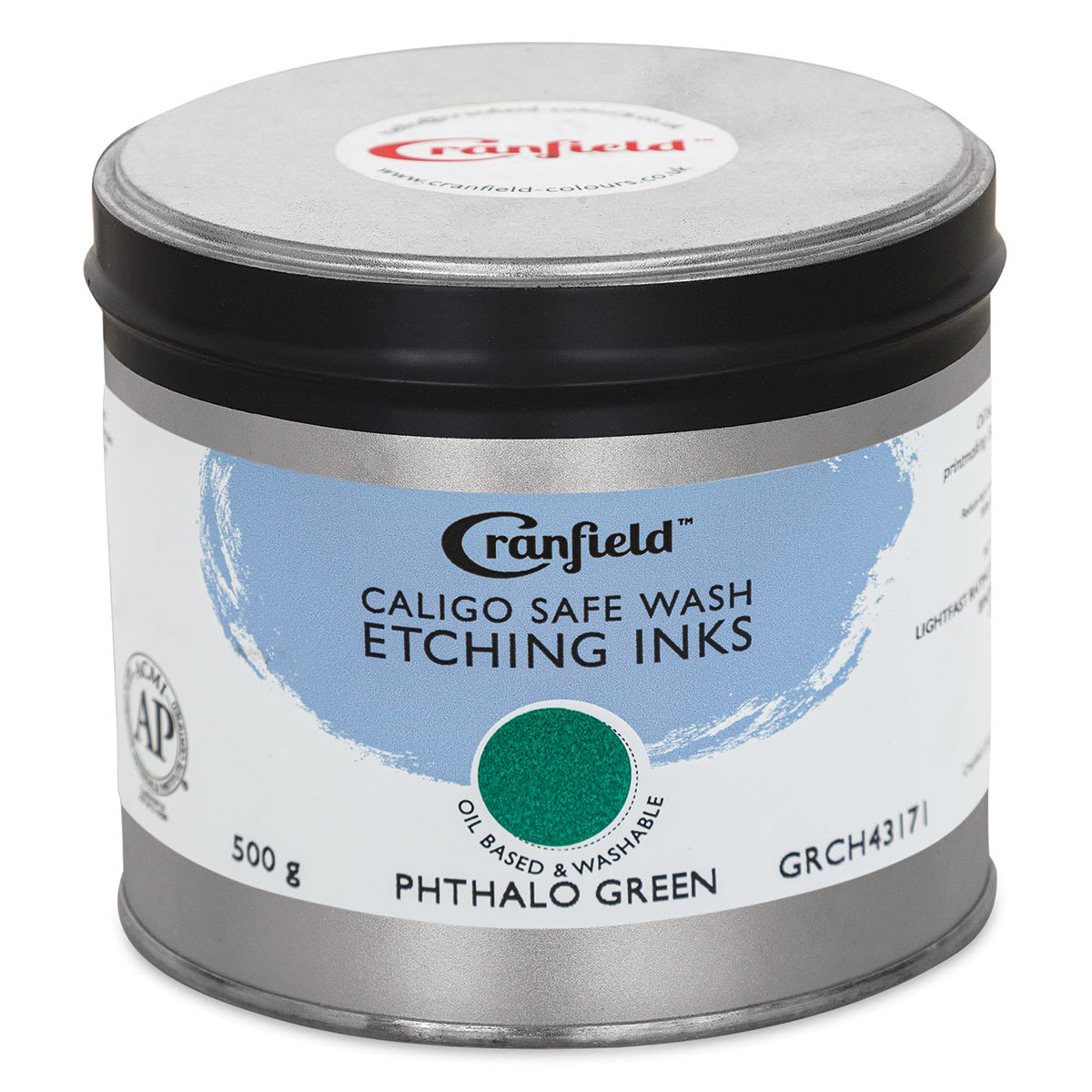 Cranfield Caligo Safe Wash Etching Ink - Phthalo Green, 500 g Can