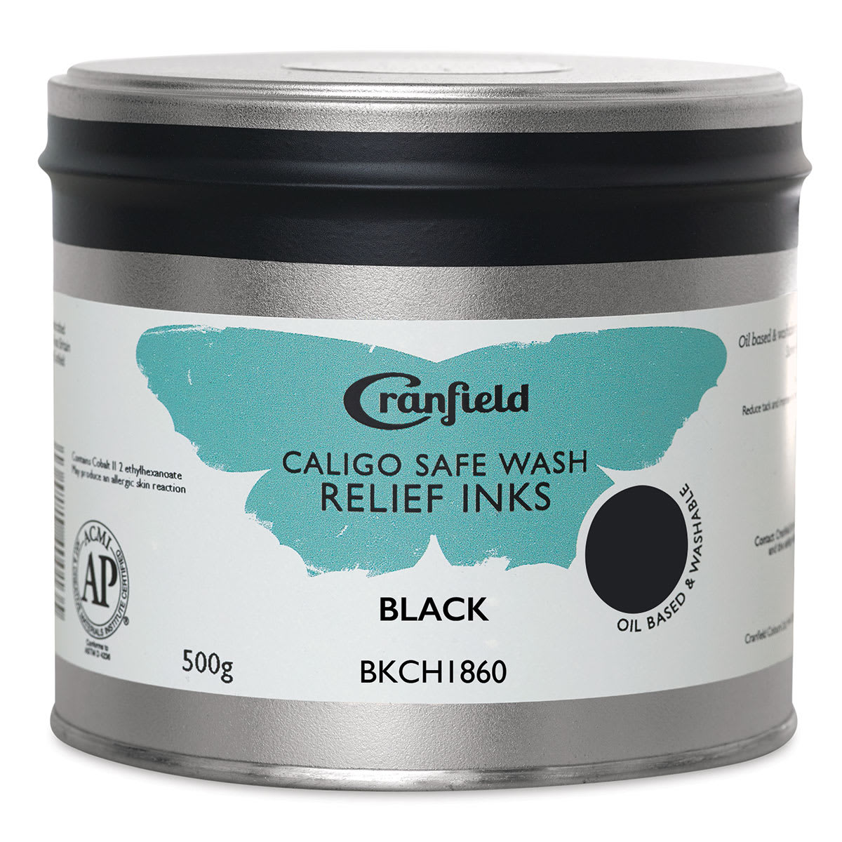 Cranfield Caligo Safe Wash Relief Ink - Black, 500 g