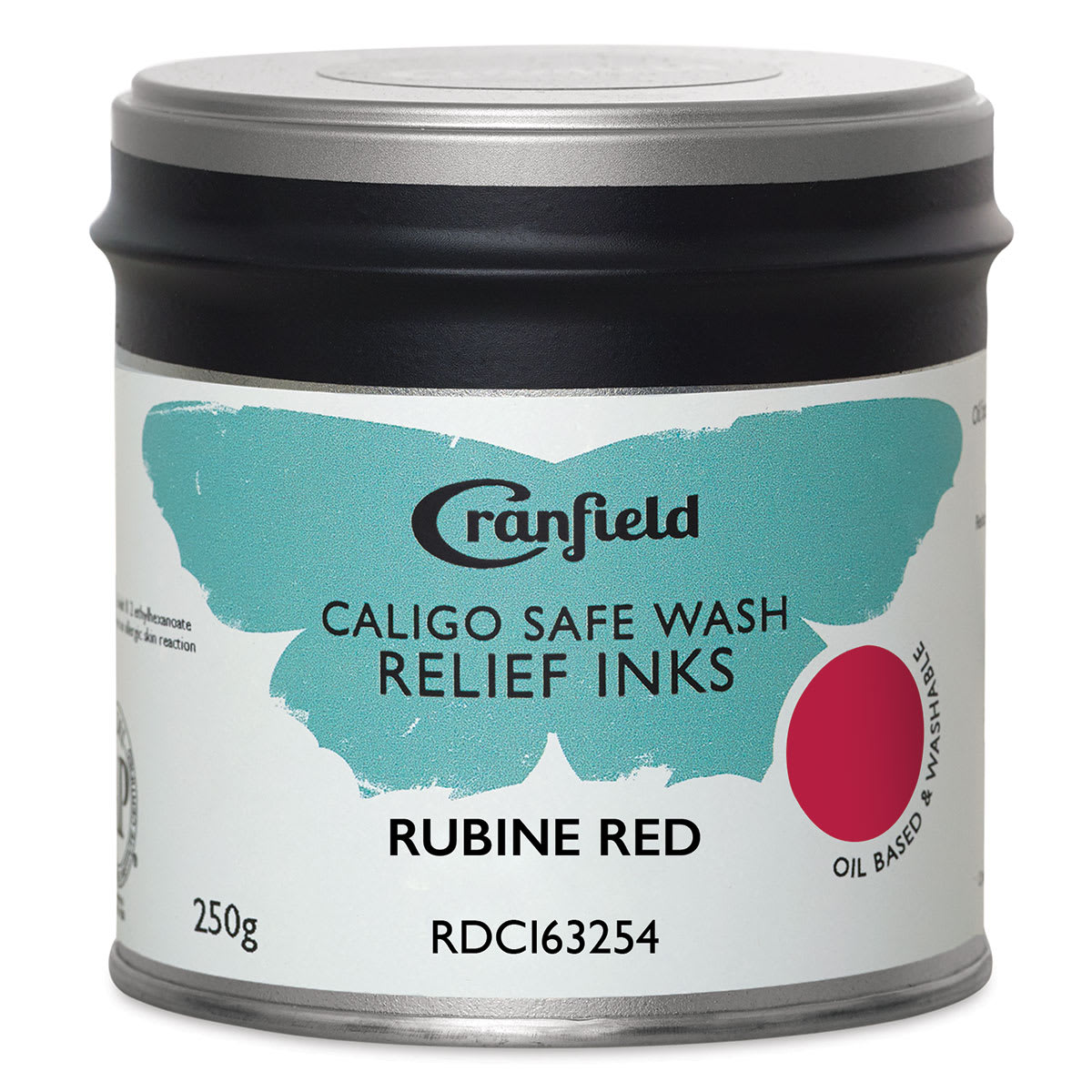 Cranfield Caligo Safe Wash Relief Ink - Rubine Red, 250 g