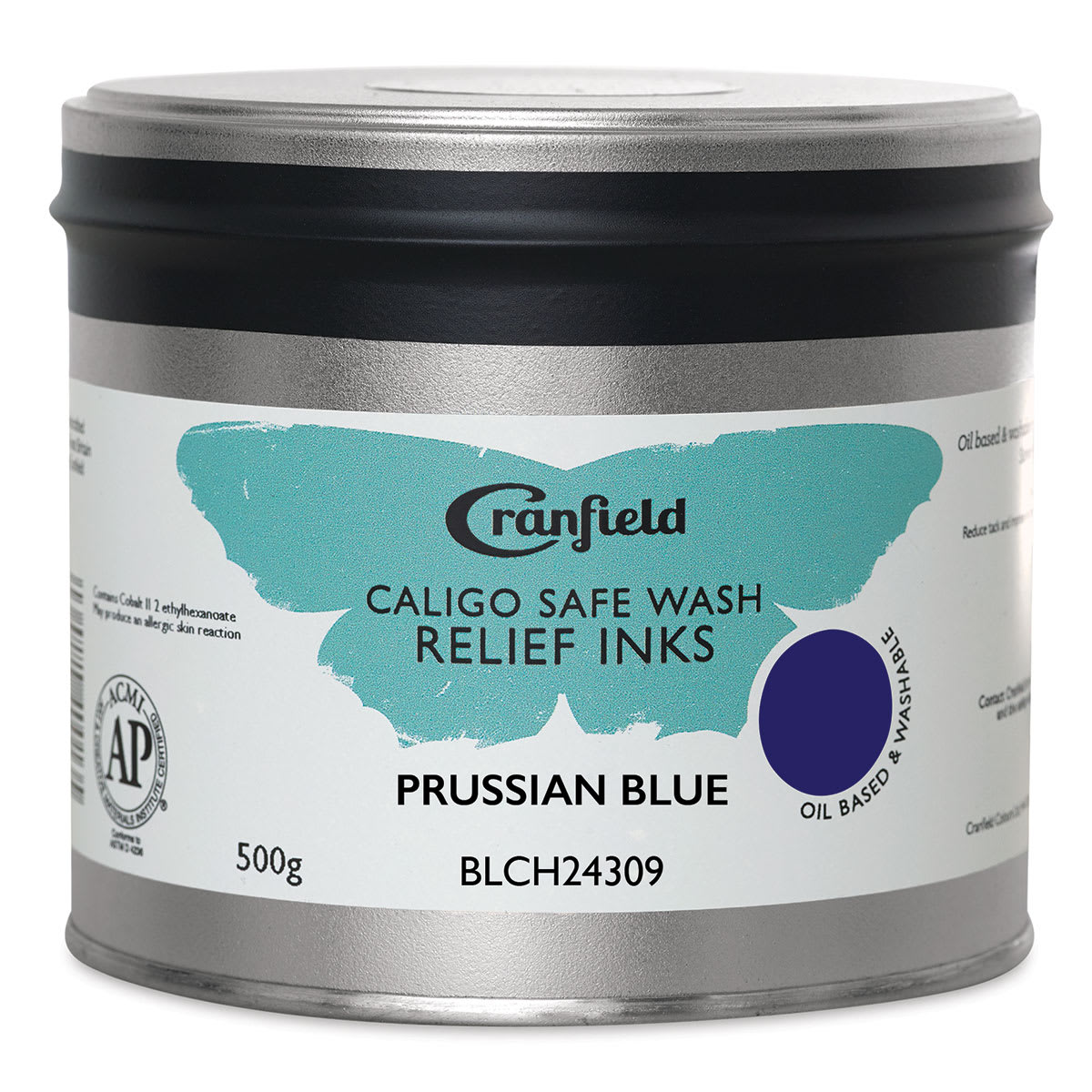 Cranfield Caligo Safe Wash Relief Ink - Prussian Blue, 500 g