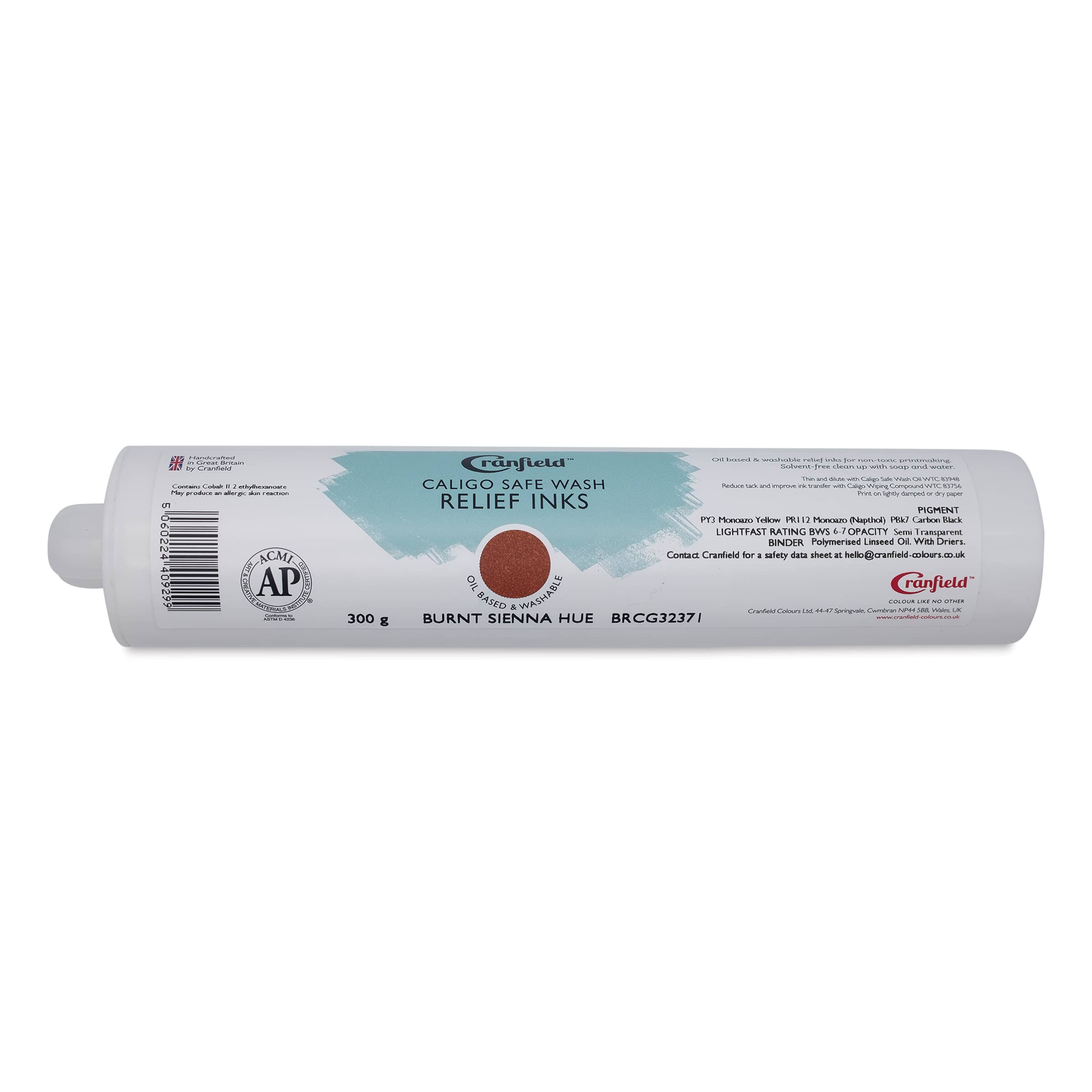 Cranfield Caligo Safe Wash Relief Ink Cartridge - Burnt Sienna (Hue), 300 g
