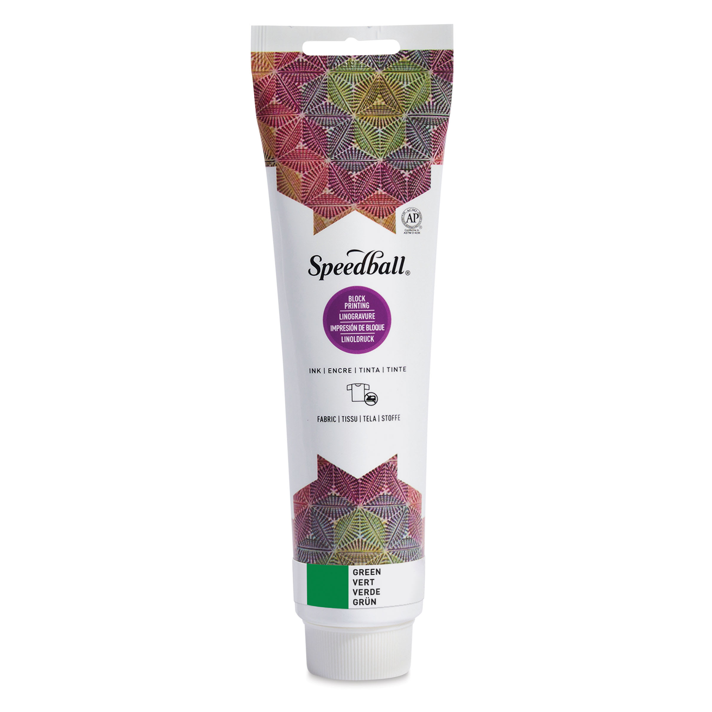Speedball Fabric and Paper Block Printing Ink - Green, 5 oz