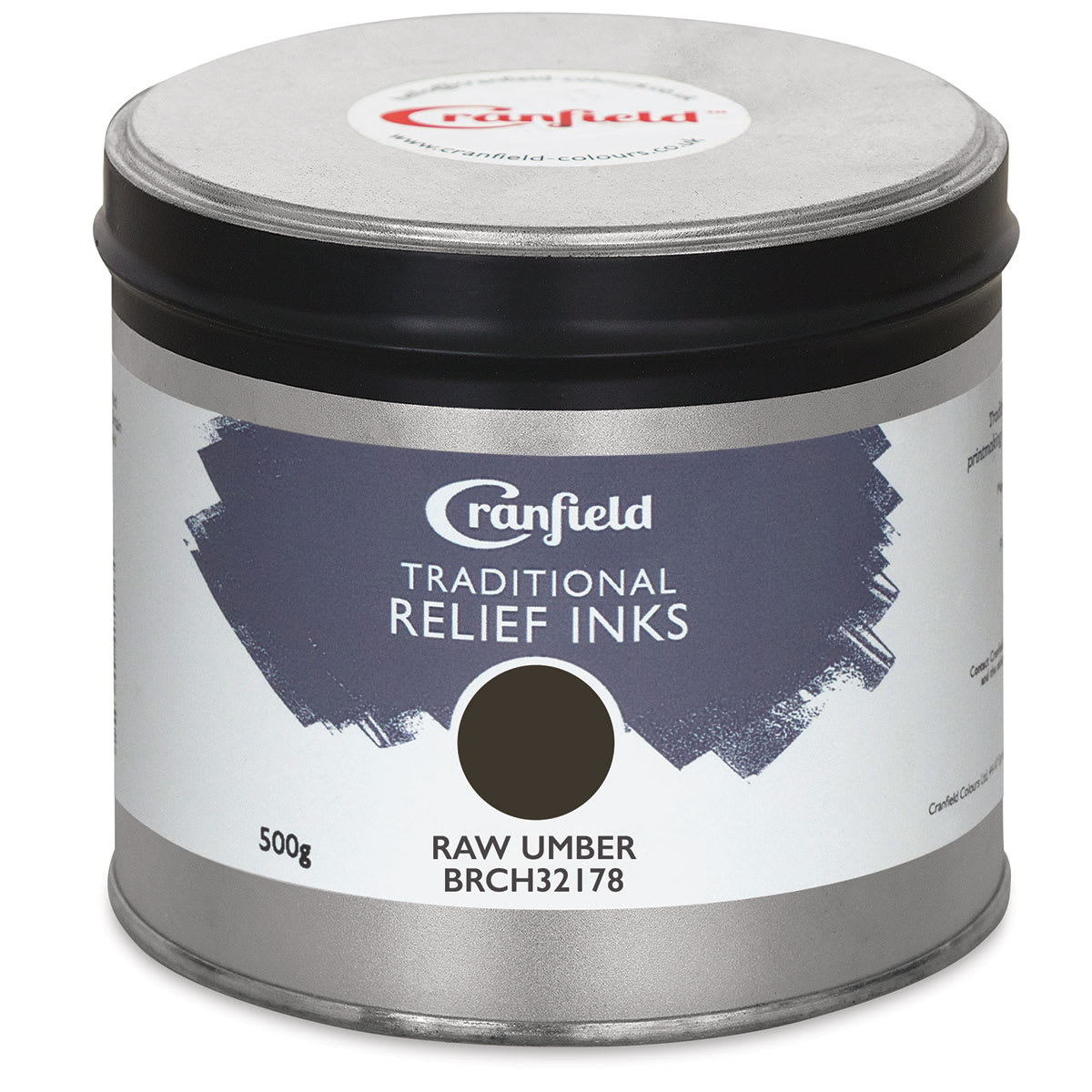 Cranfield Traditional Relief Ink - Raw Umber, 500 g