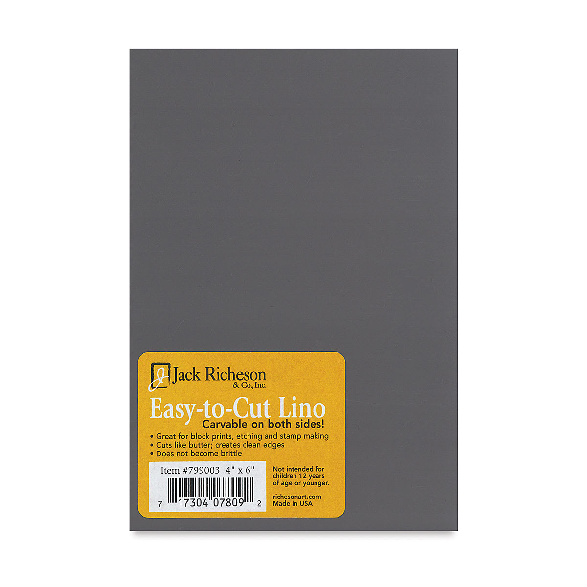 Richeson Easy-to-Cut Linoleum - Unmounted, 4" x 6"