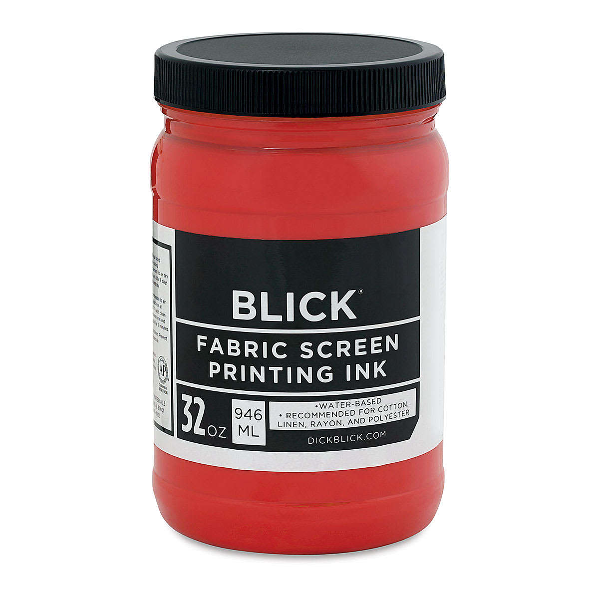 Blick Water-Base Acrylic Textile Screen Printing Ink - Red, Quart