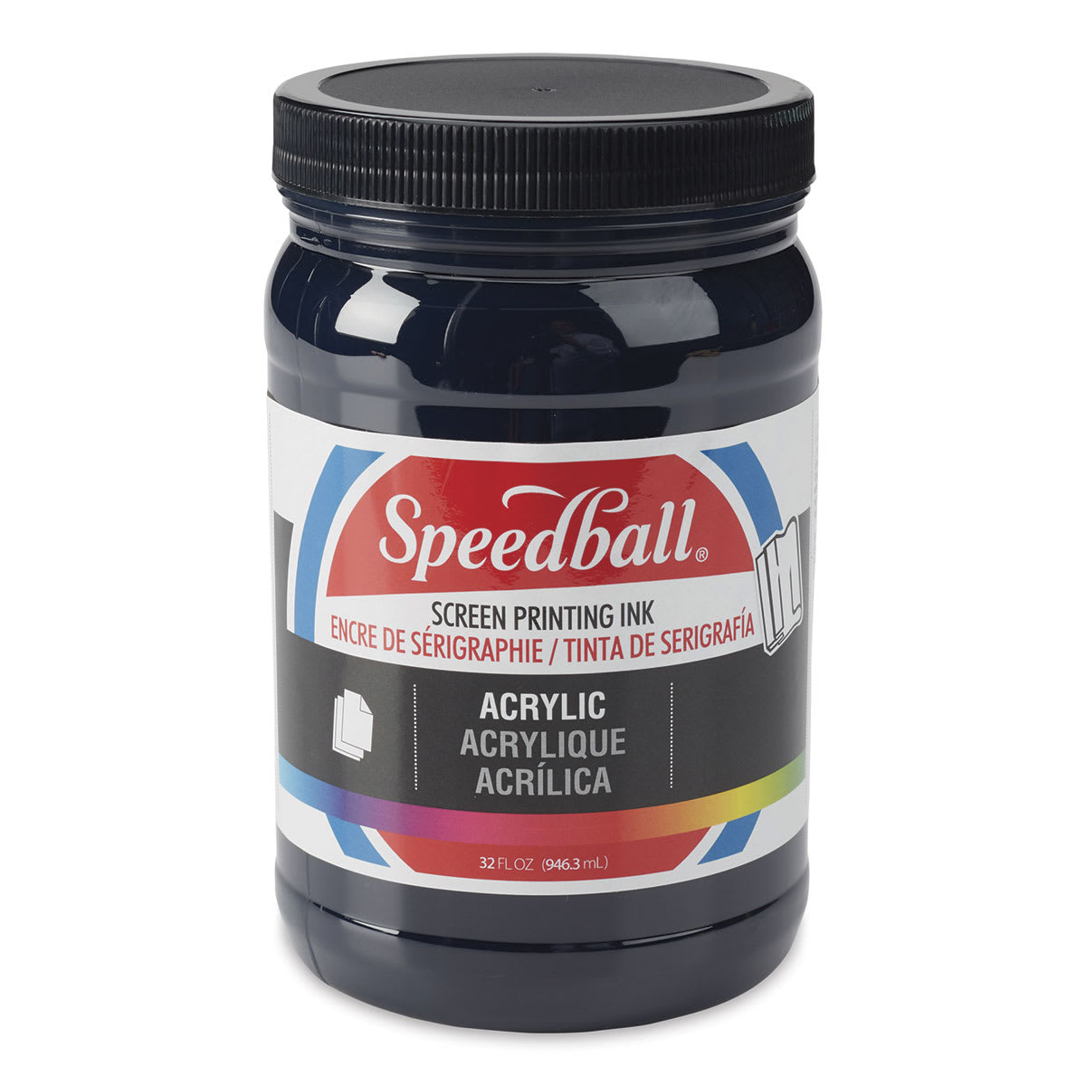 Speedball Permanent Acrylic Screen Printing Ink - Dark Blue, Quart