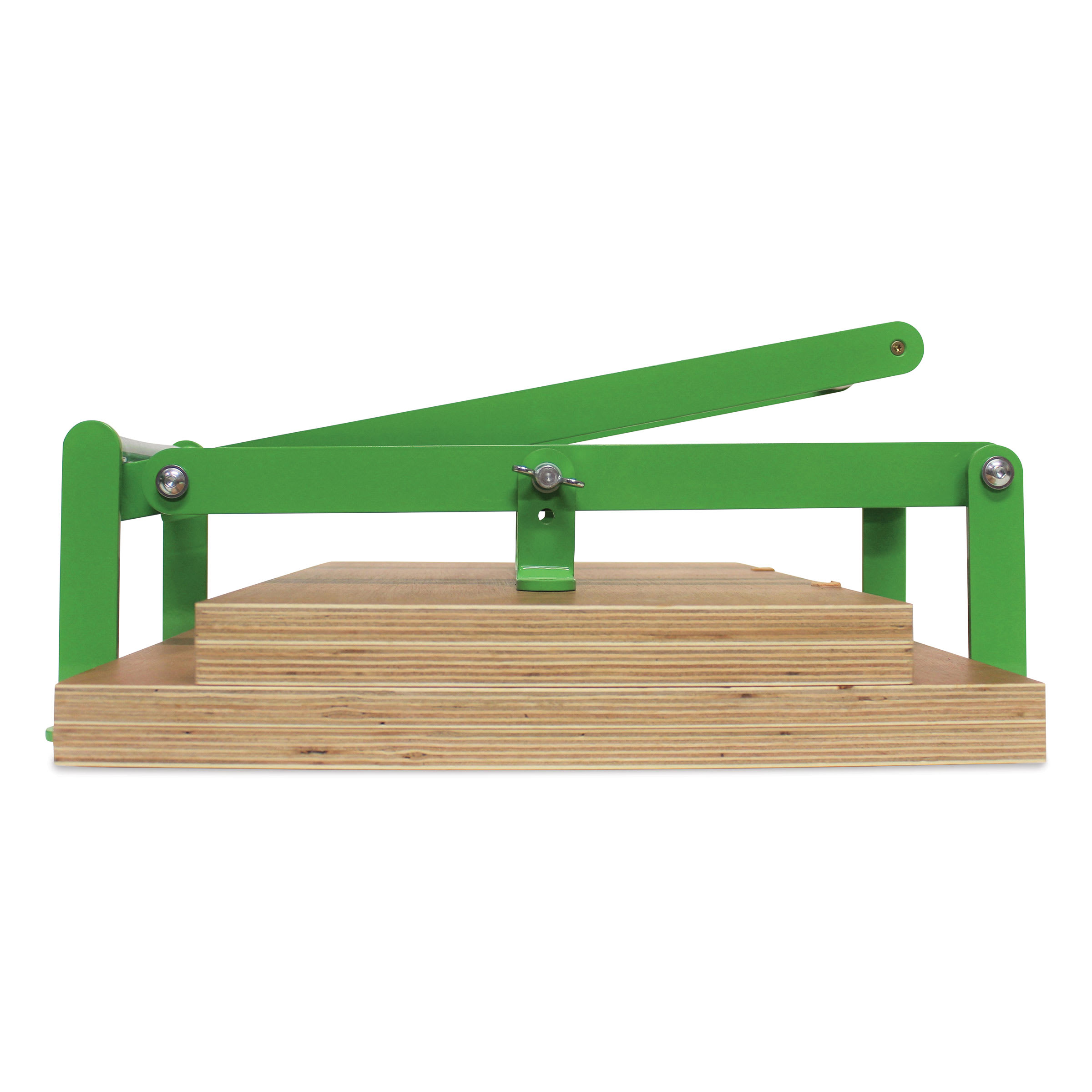 Woodzilla Hand Lino Press - Emerald Green, 11-3/4" x 16-1/2", Wide Base