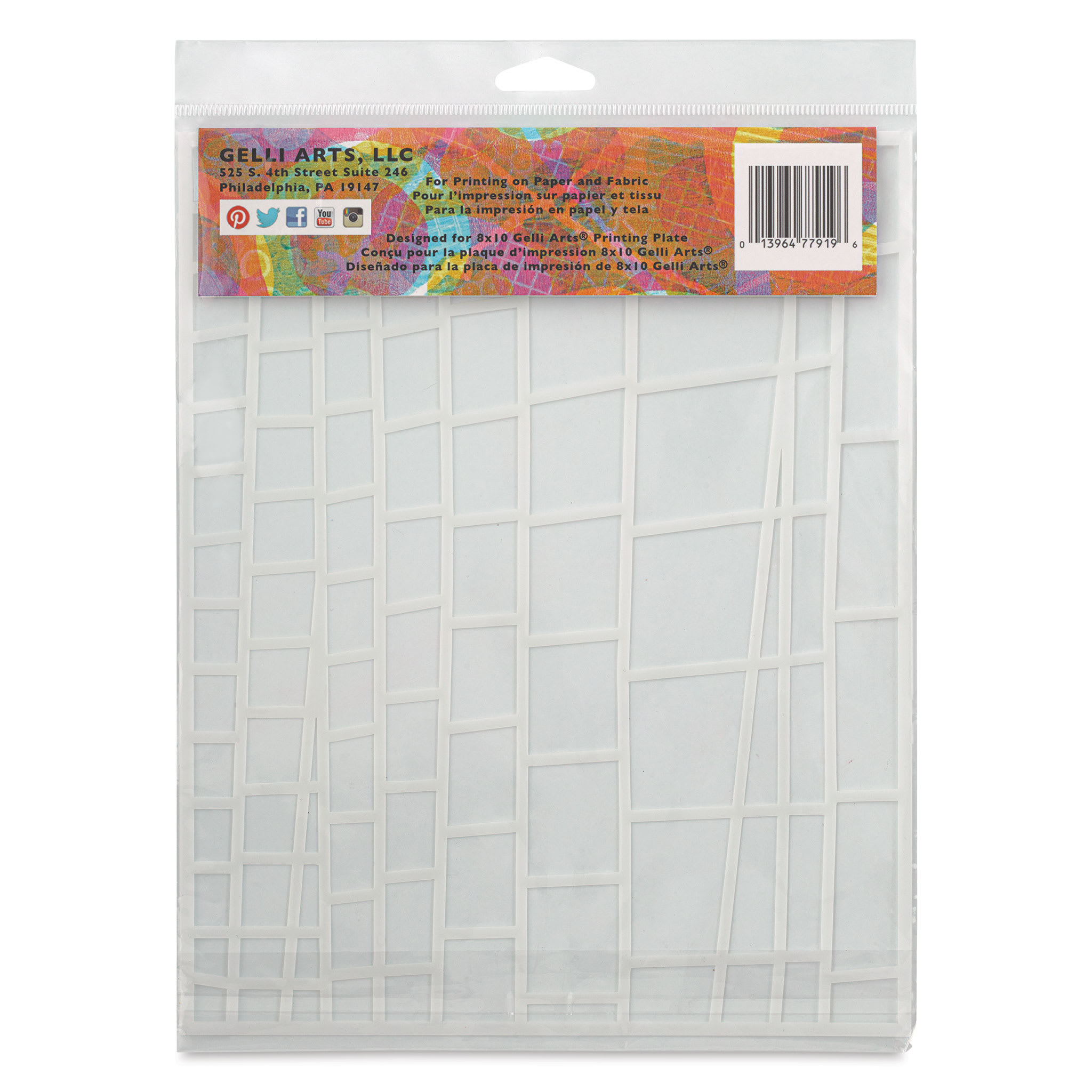 Gelli Arts Stencil - Ladder, 8-1/2" x 10-1/2"