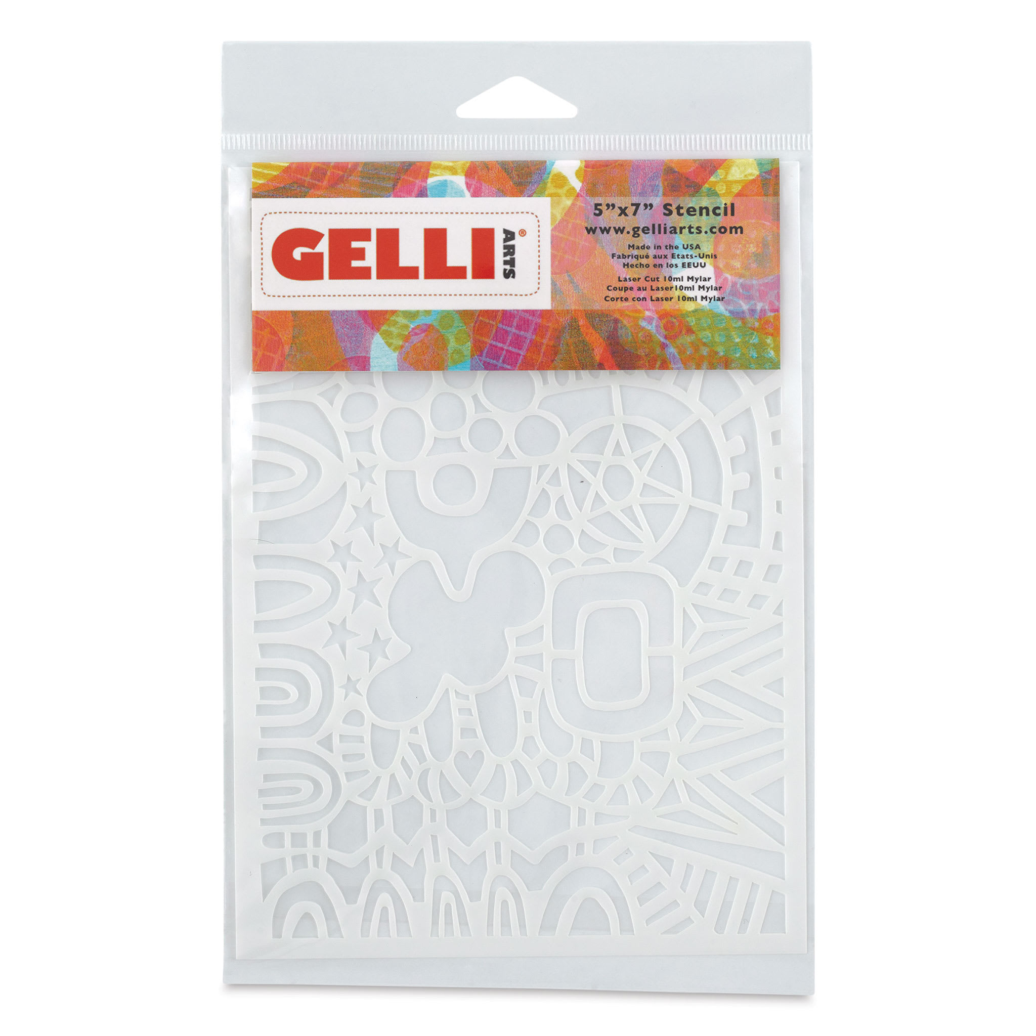 Gelli Arts Stencil - Wonderland, 5" x 7"