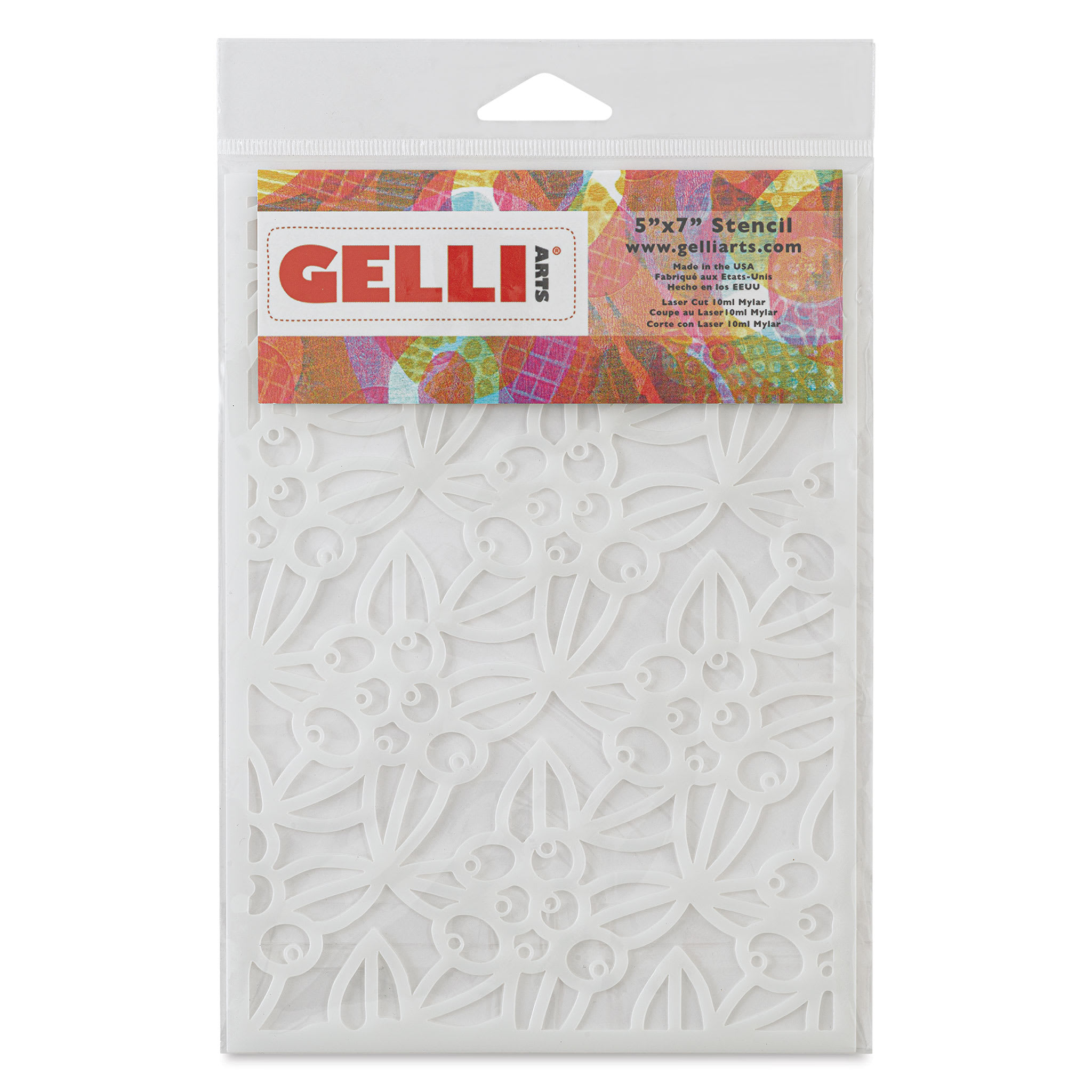 Gelli Arts Stencil - Gaultheria, 5" x 7"