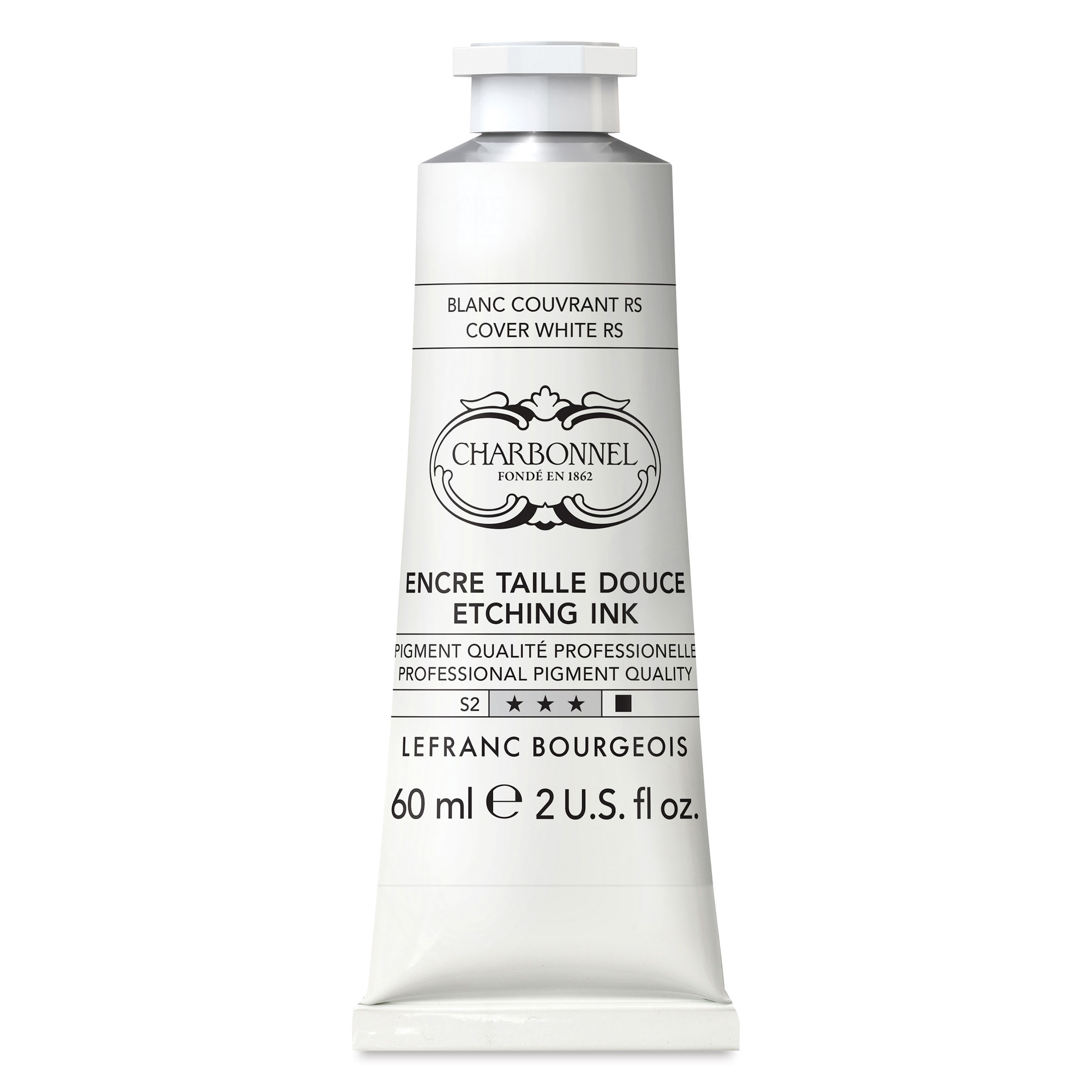 Charbonnel Etching Ink - Covering White, 60 ml