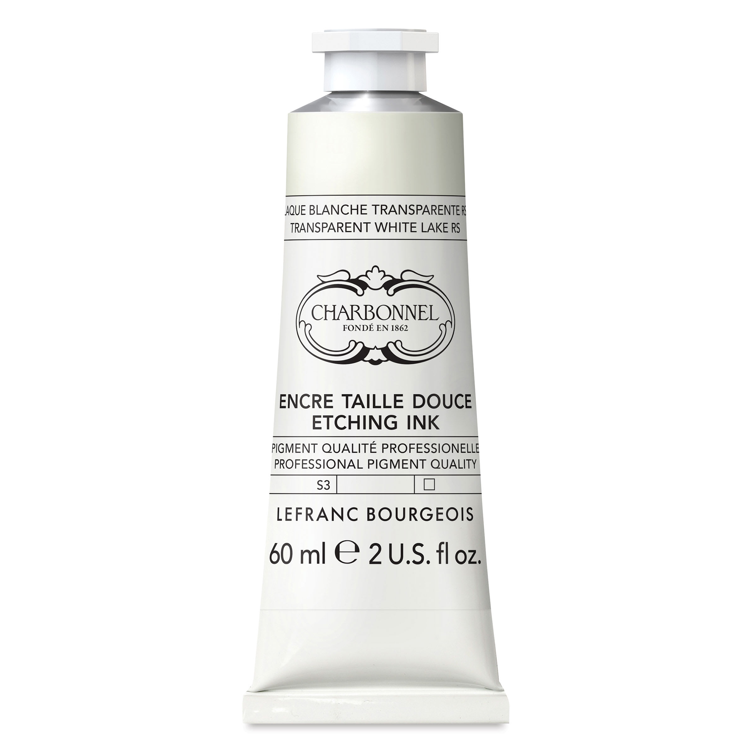 Charbonnel Etching Ink - Transparent Lake White, 60 ml