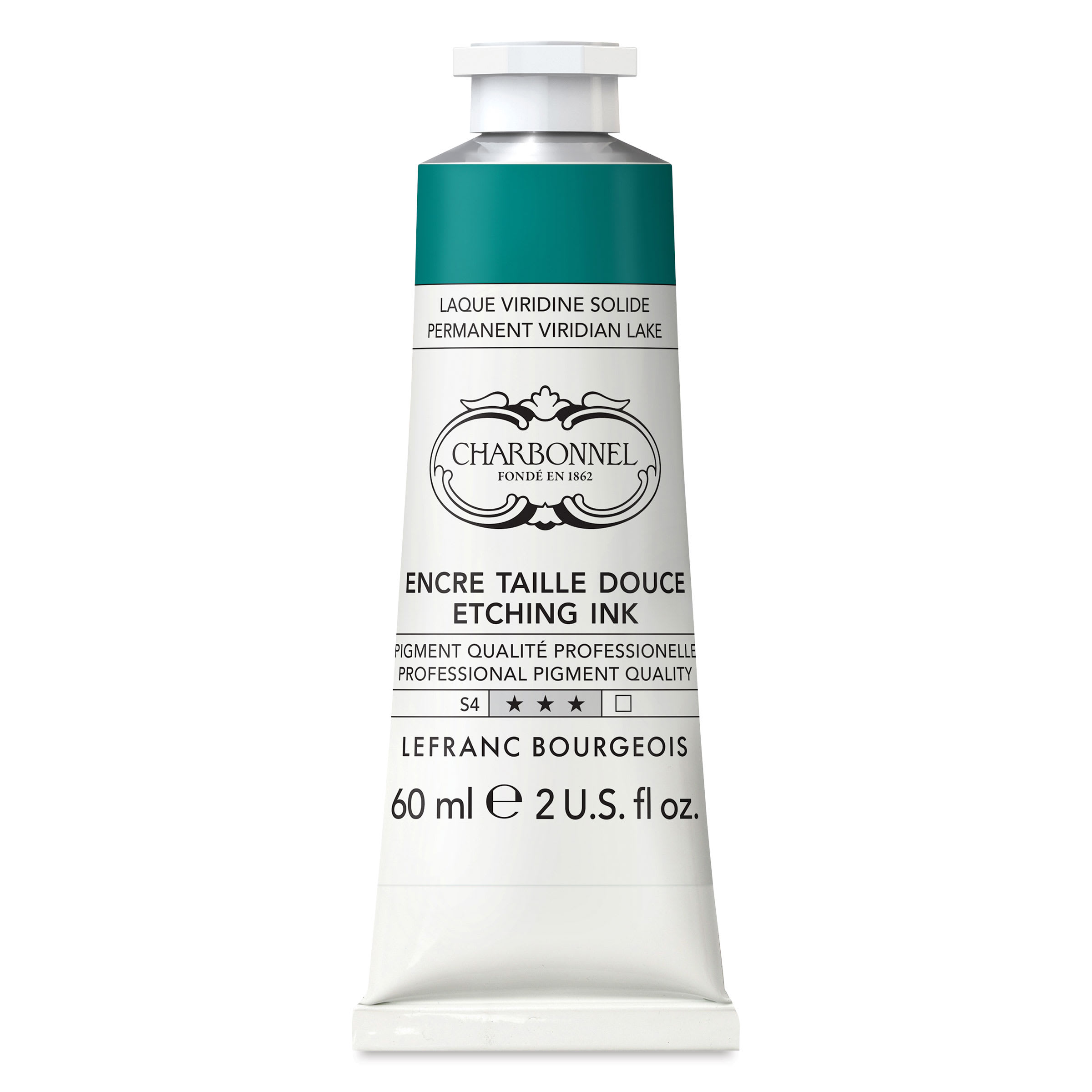 Charbonnel Etching Ink - Permanent Viridian Lake, 60 ml
