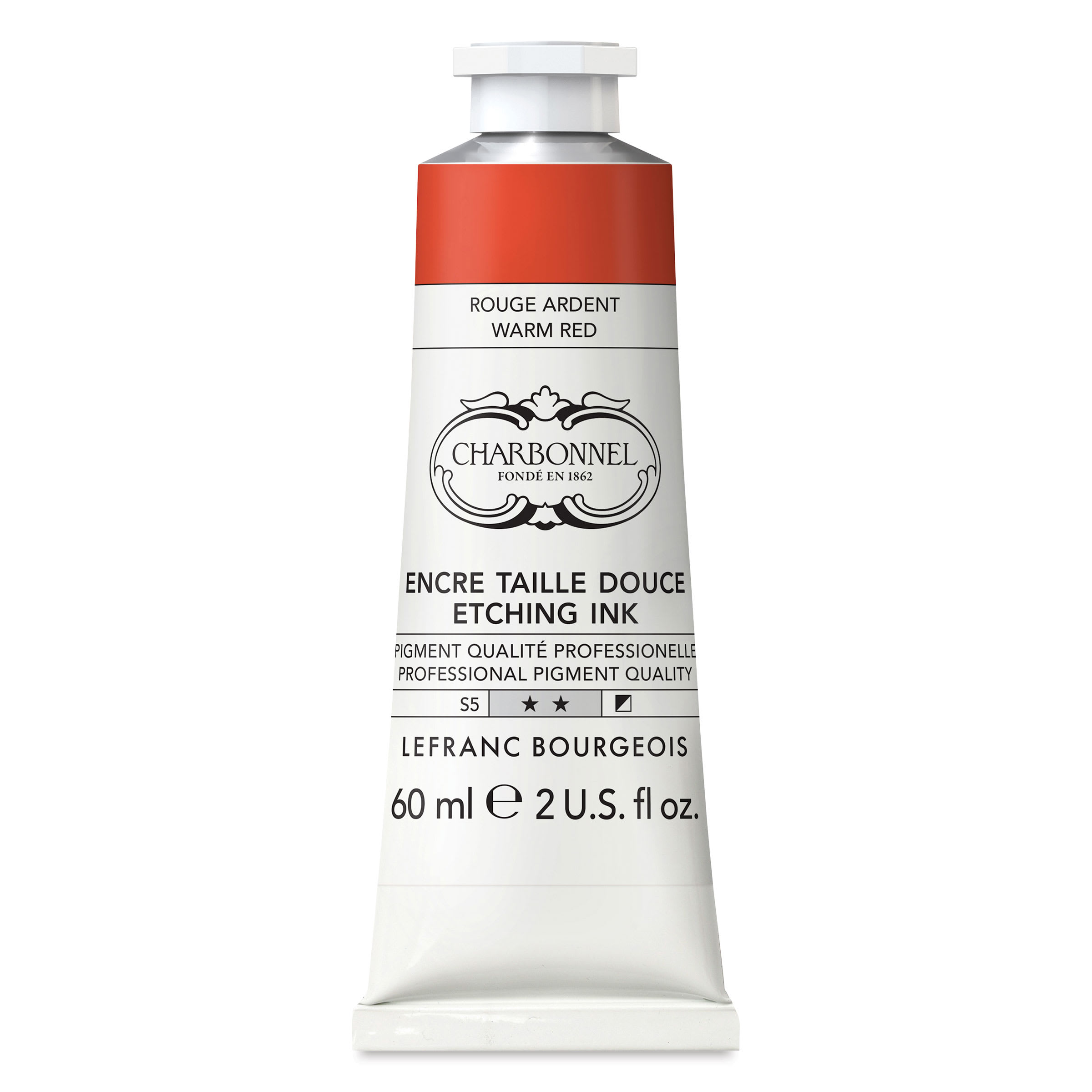 Charbonnel Etching Ink - Warm Red, 60 ml