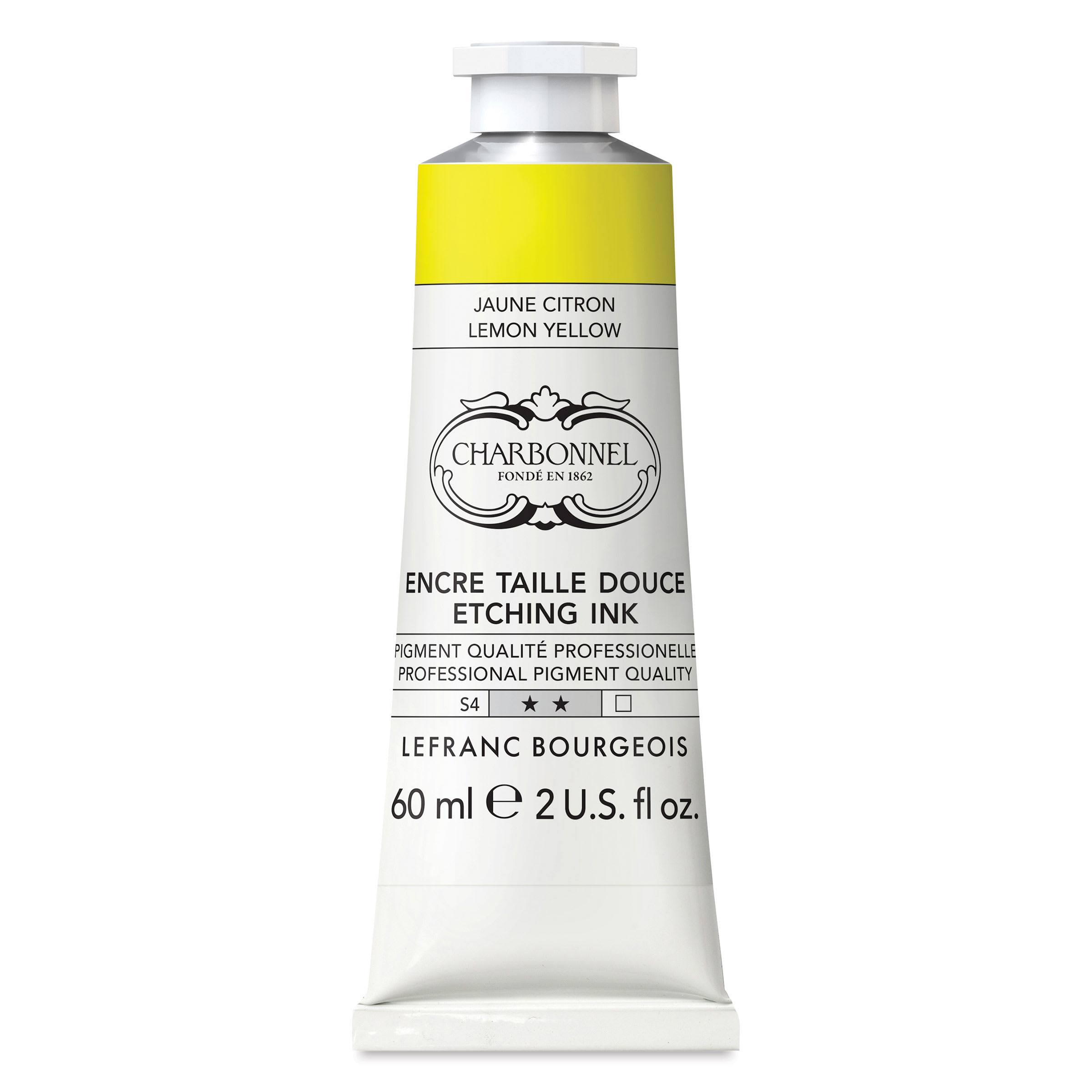 Charbonnel Etching Ink - Lemon Yellow, 60 ml