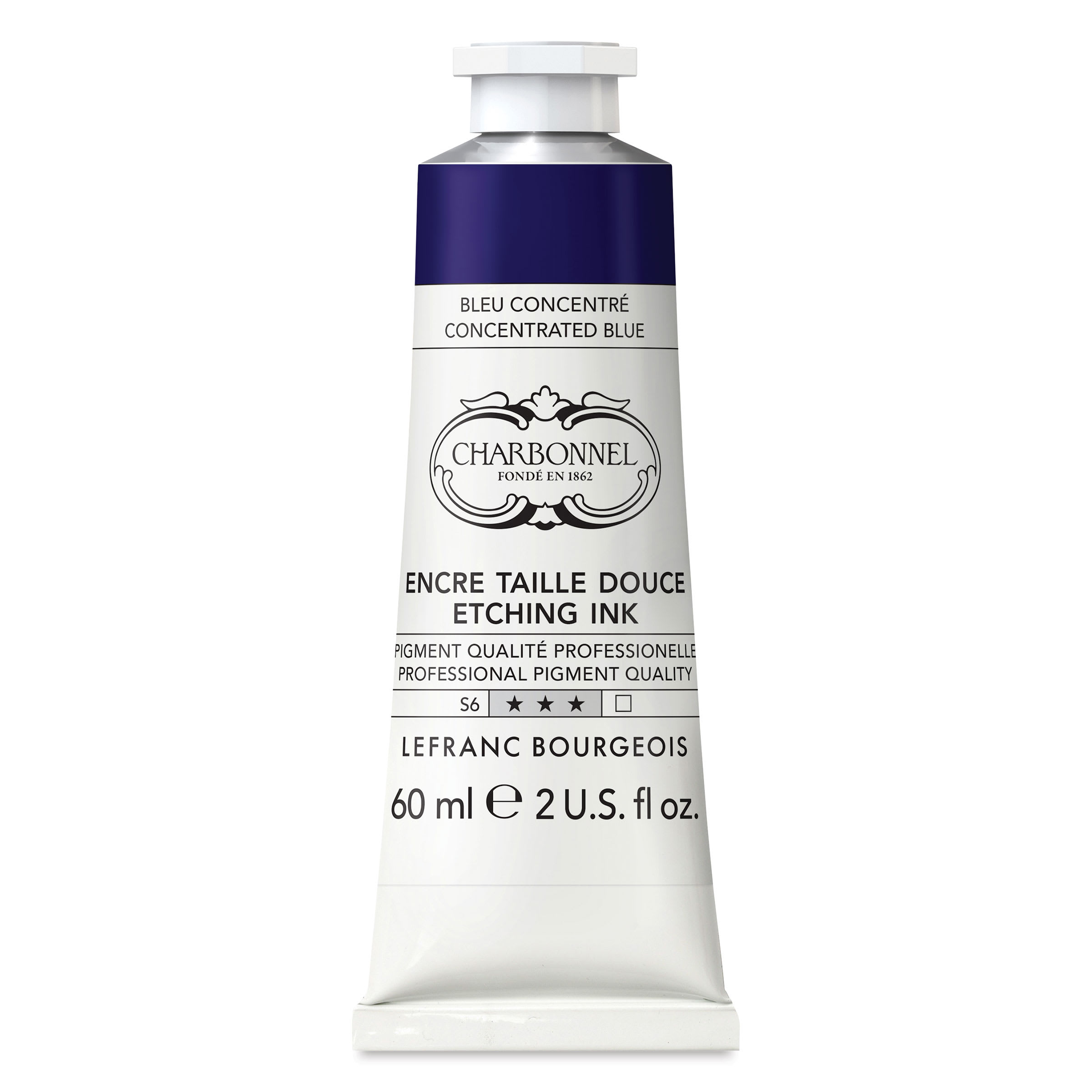 Charbonnel Etching Ink - Concentrated Blue, 60 ml