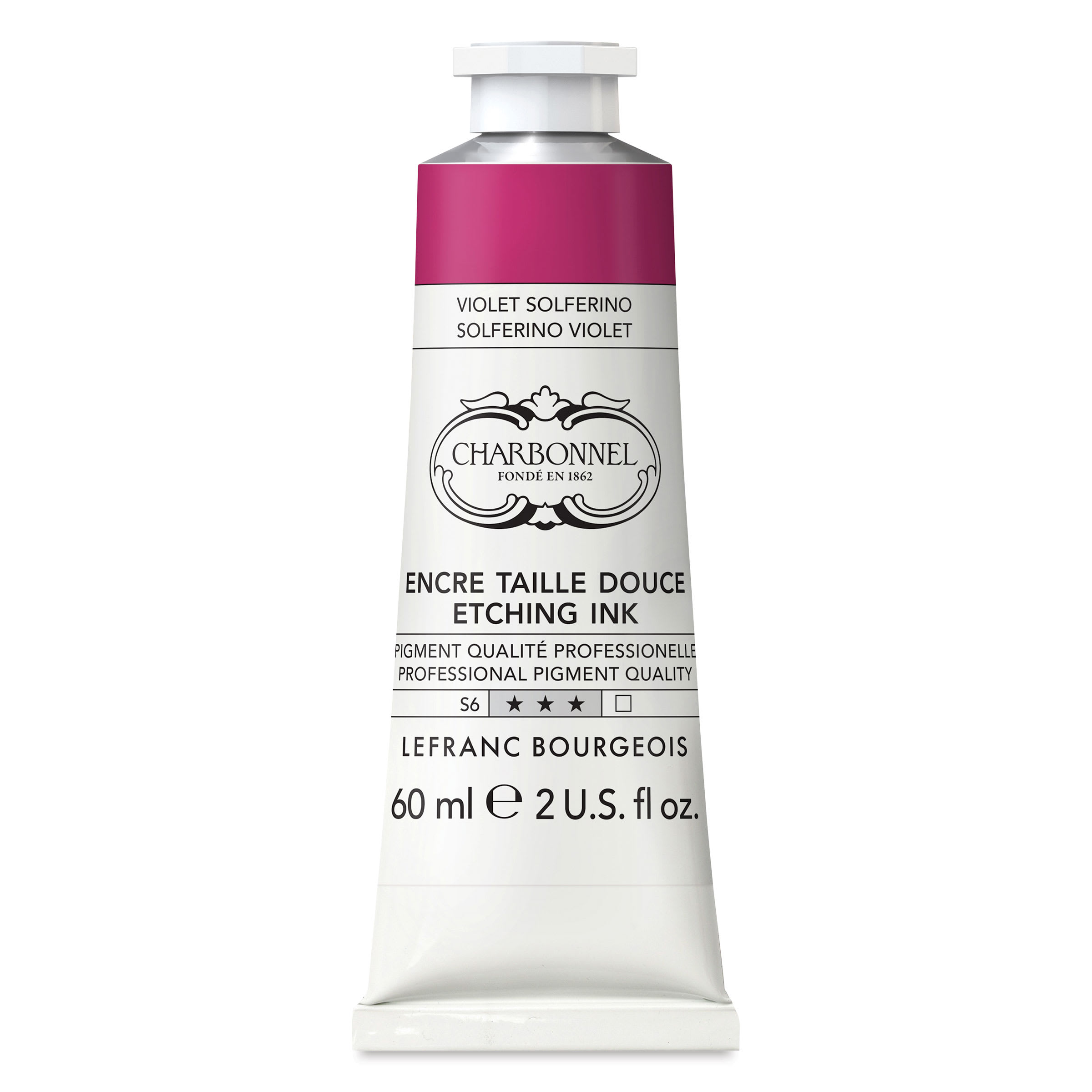 Charbonnel Etching Ink - Solferino Violet, 60 ml