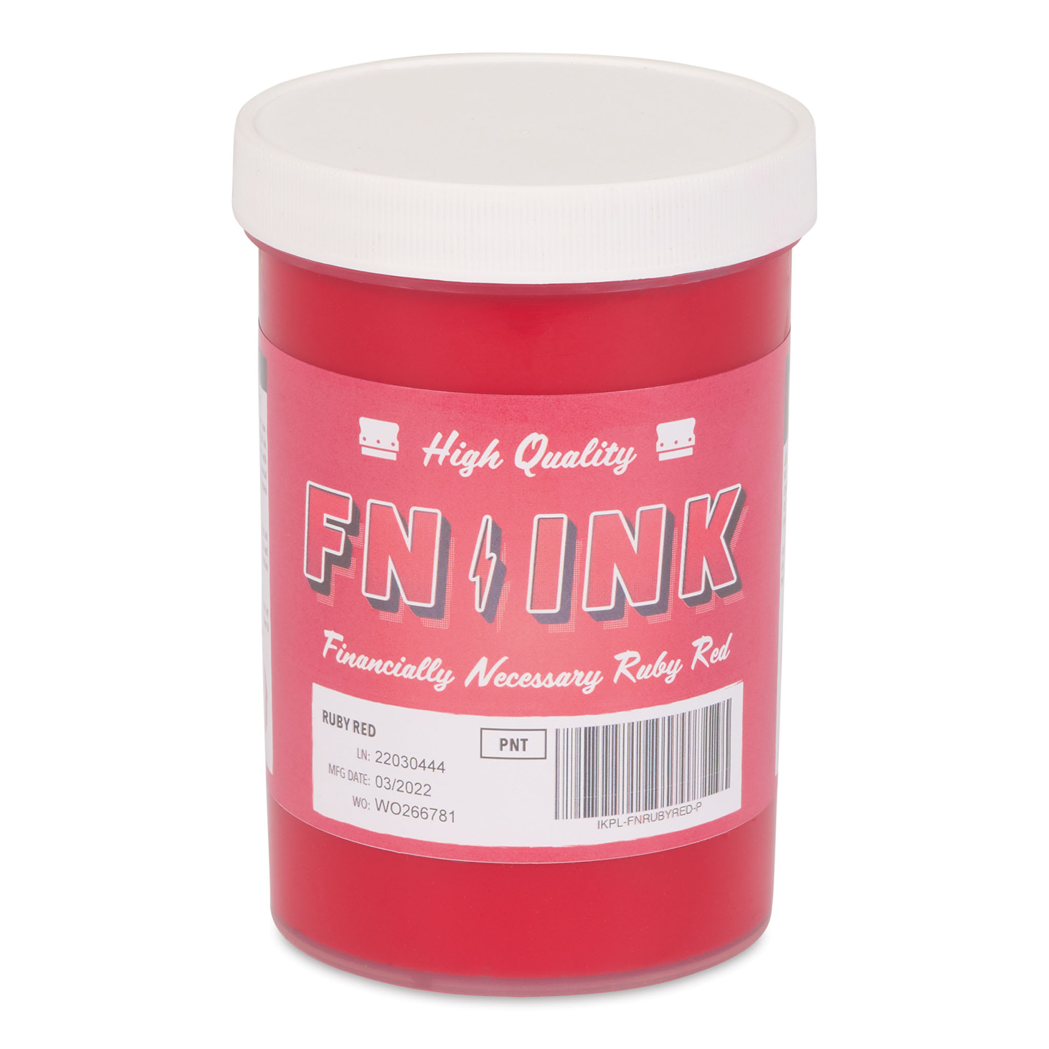 FN Ink Plastisol Screen Printing Ink - Ruby Red, Pint