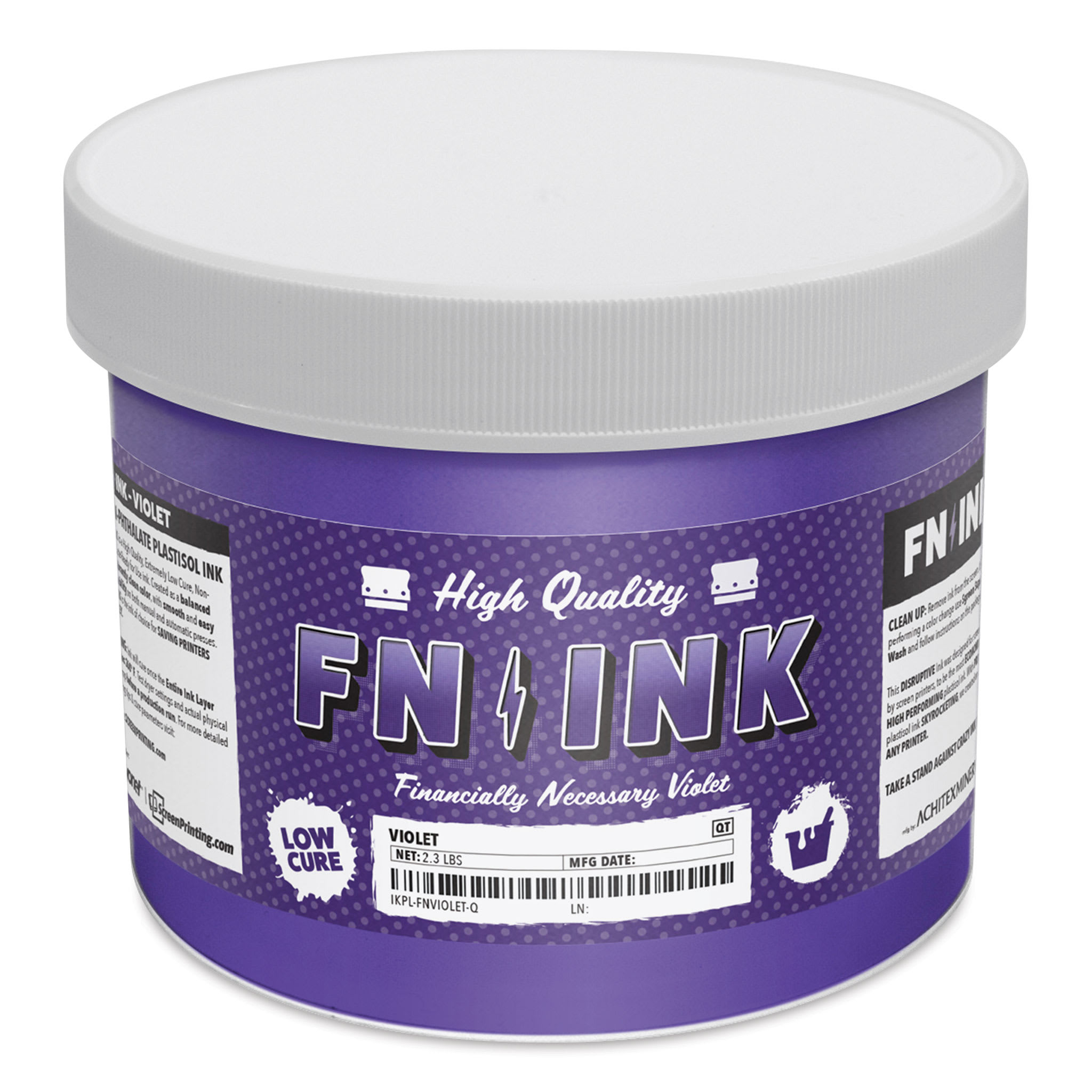 FN Ink Plastisol Screen Printing Ink - Violet, Quart