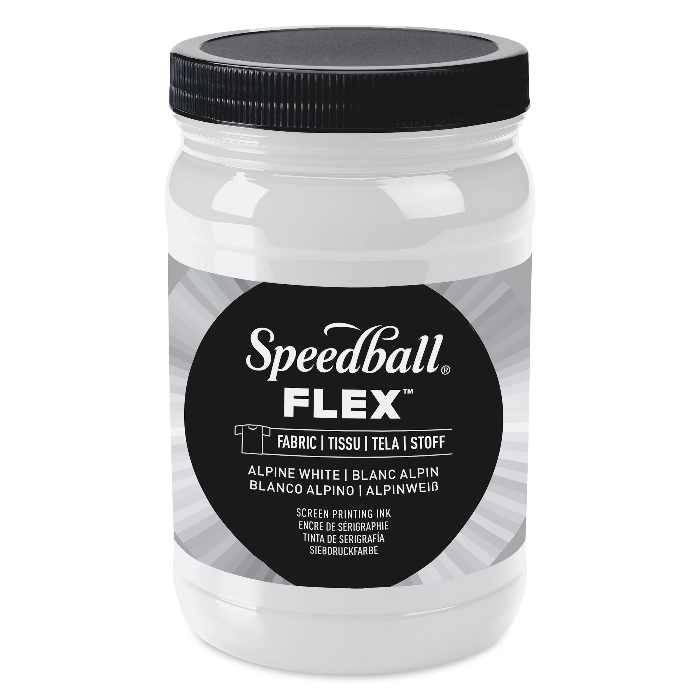 Speedball Flex Screen Printing Fabric Ink - Alpine White, 32 oz