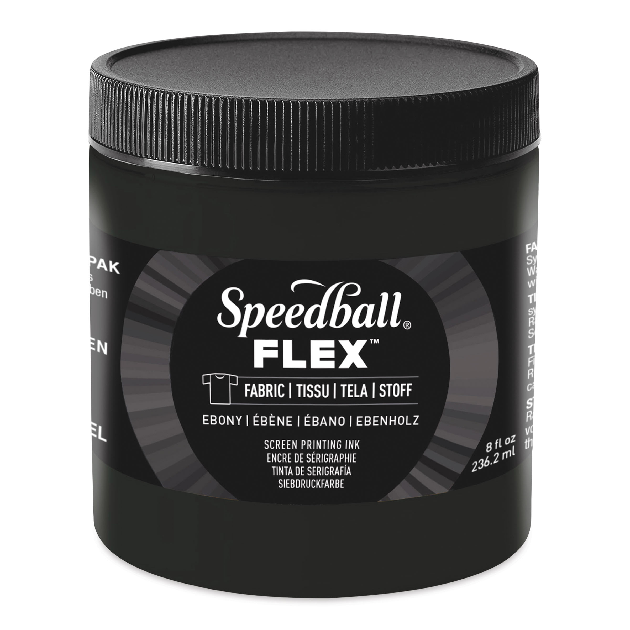 Speedball® Flex™ 8 oz Ebony Fabric Screen Printing Ink | 8 fl oz
