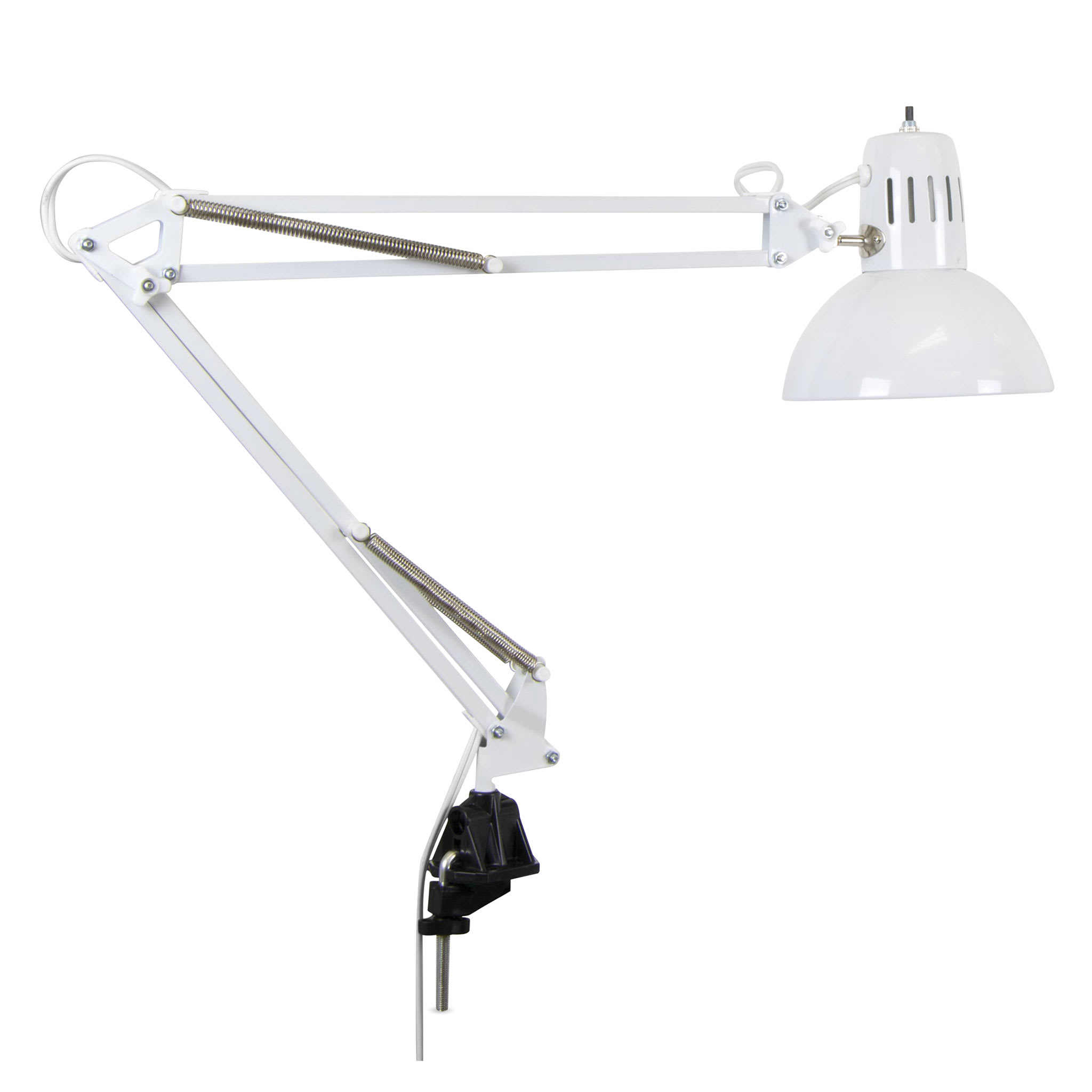 Studio Designs Swing Arm Drafting Lamp, White (25110) | Quill