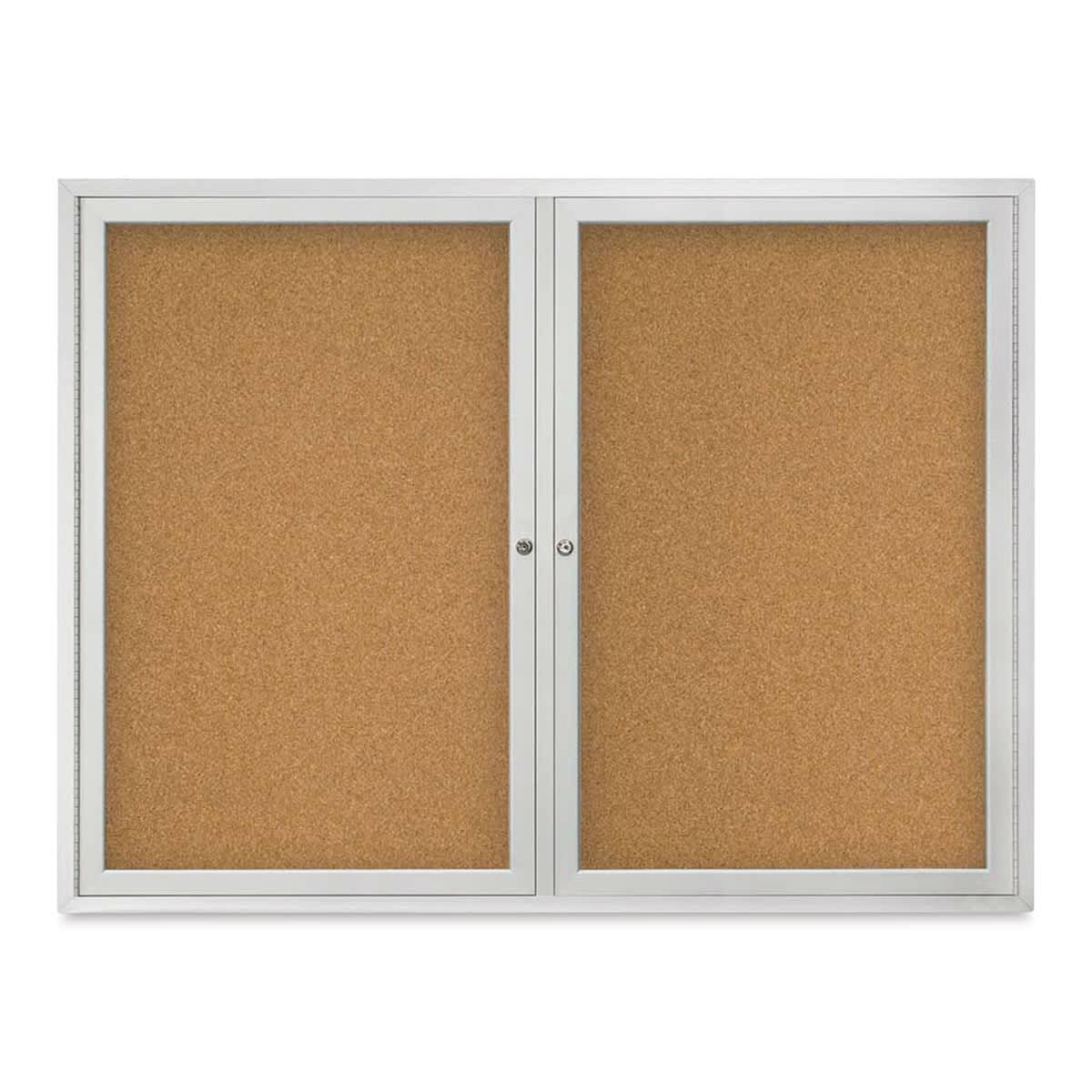 Outdoor Cork Board - 48" x 36", 2 Door