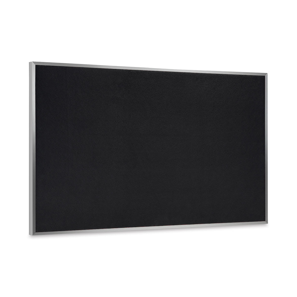 Ghent 4' H x 6' W Recycled Bulletin Board with Aluminum Frame, Black (ATR46-BK)