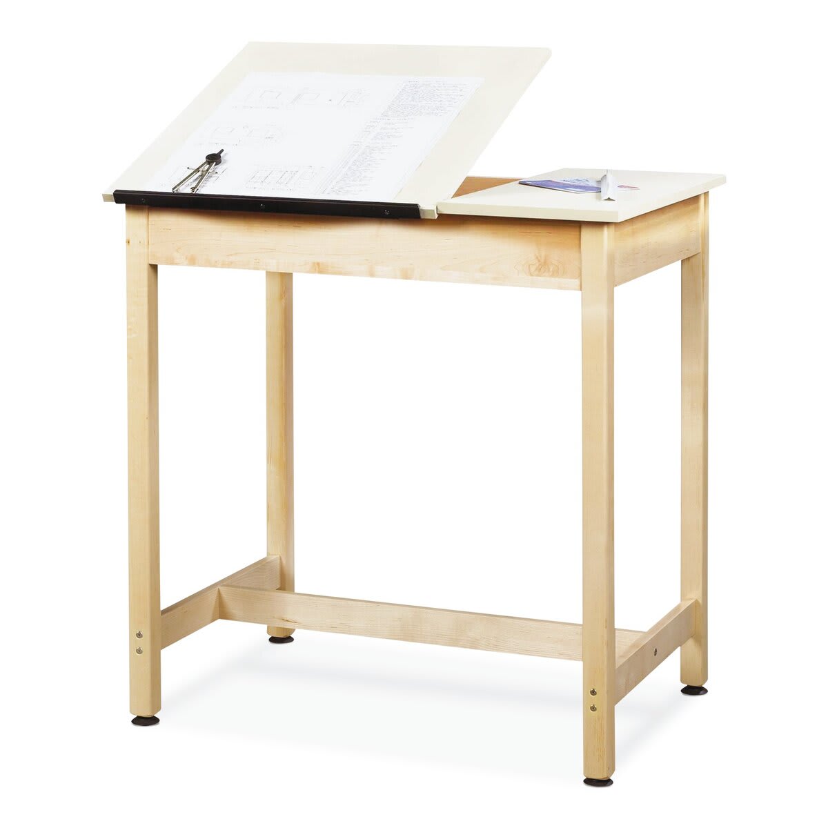 Diversified Woodcrafts SHAIN Art/Drafting Table, 36H x 36W x 24D, Wood Solids / Veneers (DT-9SA37) | Quill