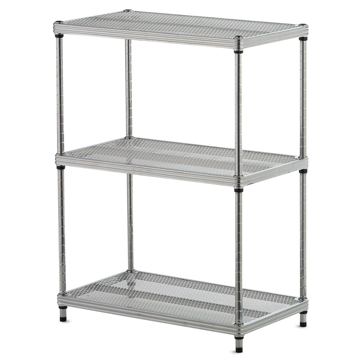 Design Ideas MeshWorks Shelving Units - Silver, 3-Tier