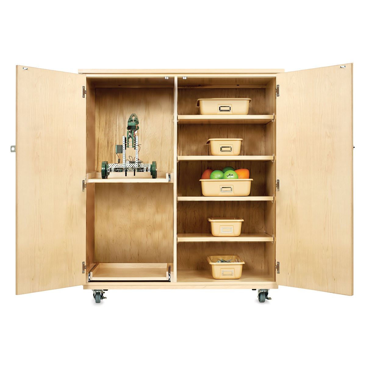 Diversified Woodcrafts Robotics Storage Cabinet, 50 x 24, Light Hardwood (XP-5024M) | Quill